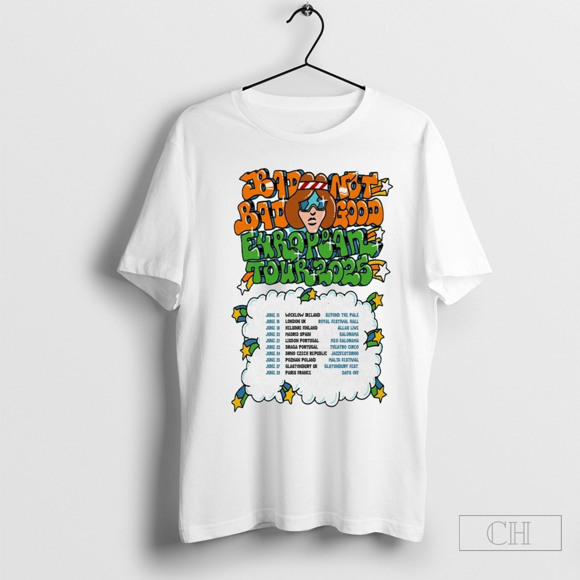 Badbadnotgood European Tour 2025 Dates T Shirt