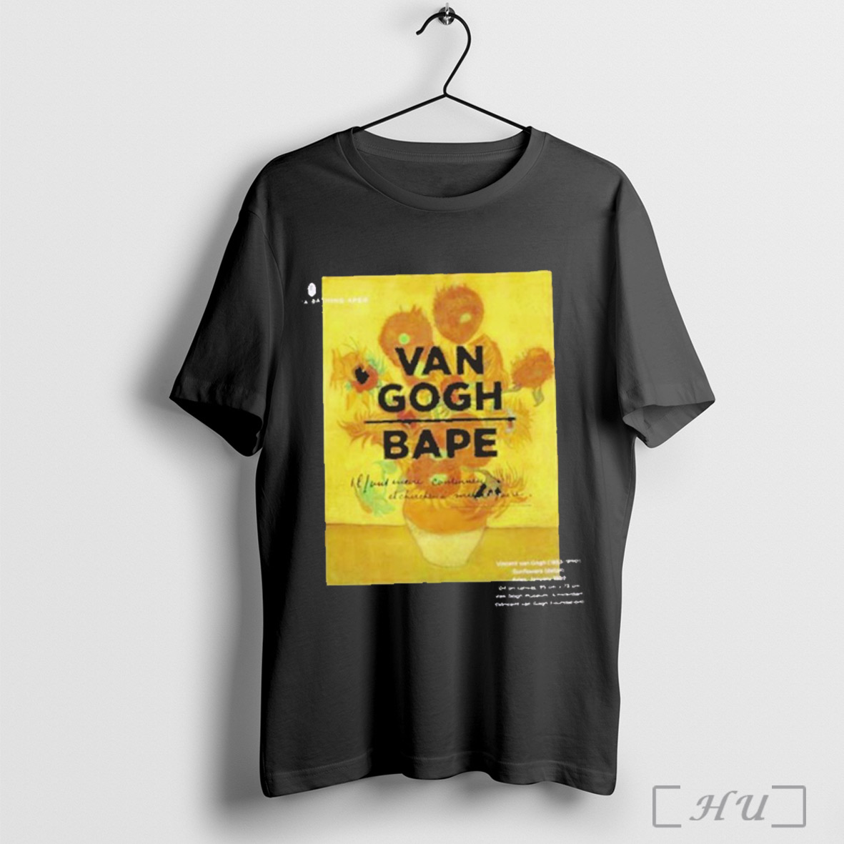 Bape X Van Gogh Museum Sunflowers Collab Shirt Sweatshirt