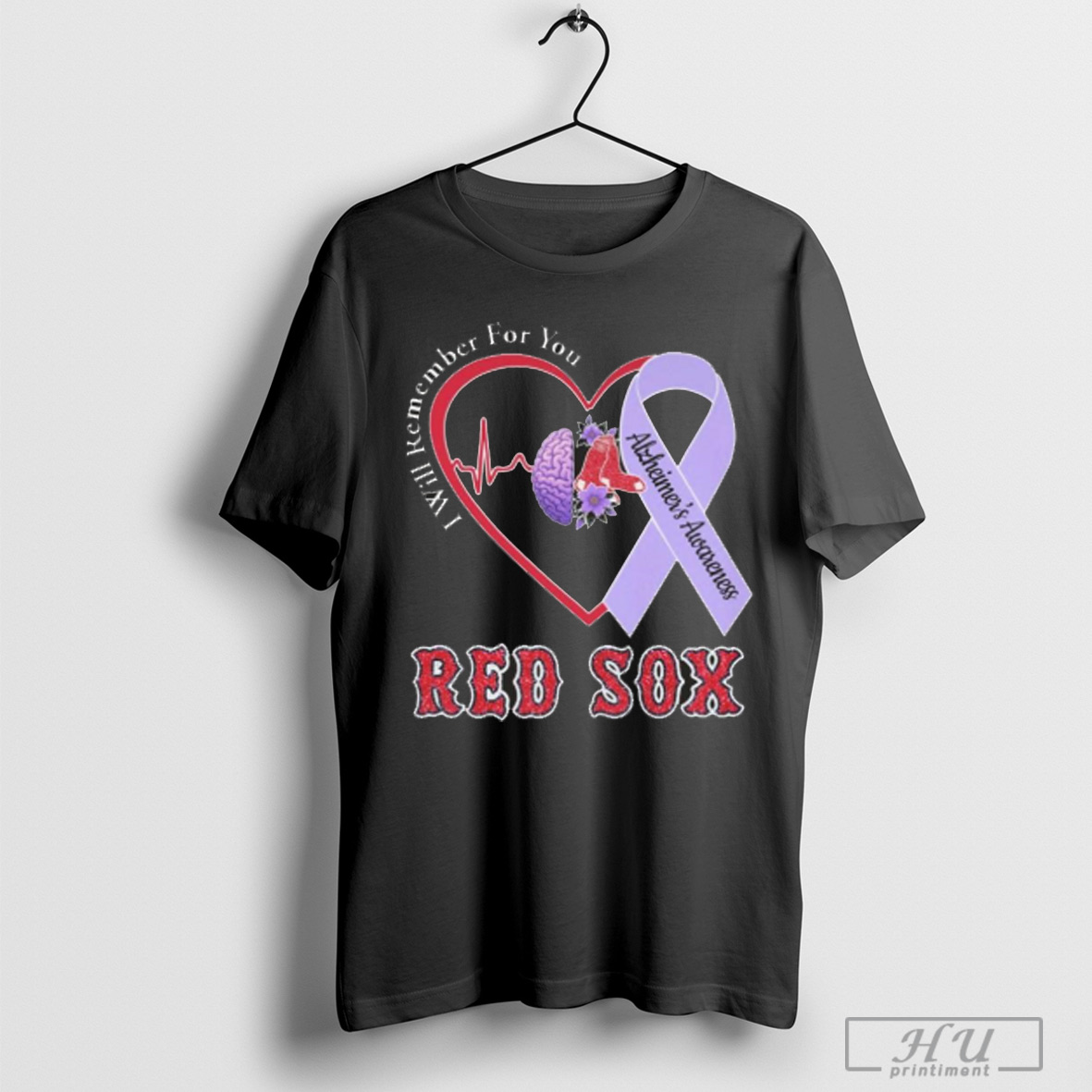 Boston Red Sox I Will Remember For You Alzheimers Awareness T Shirt Sweatshirt