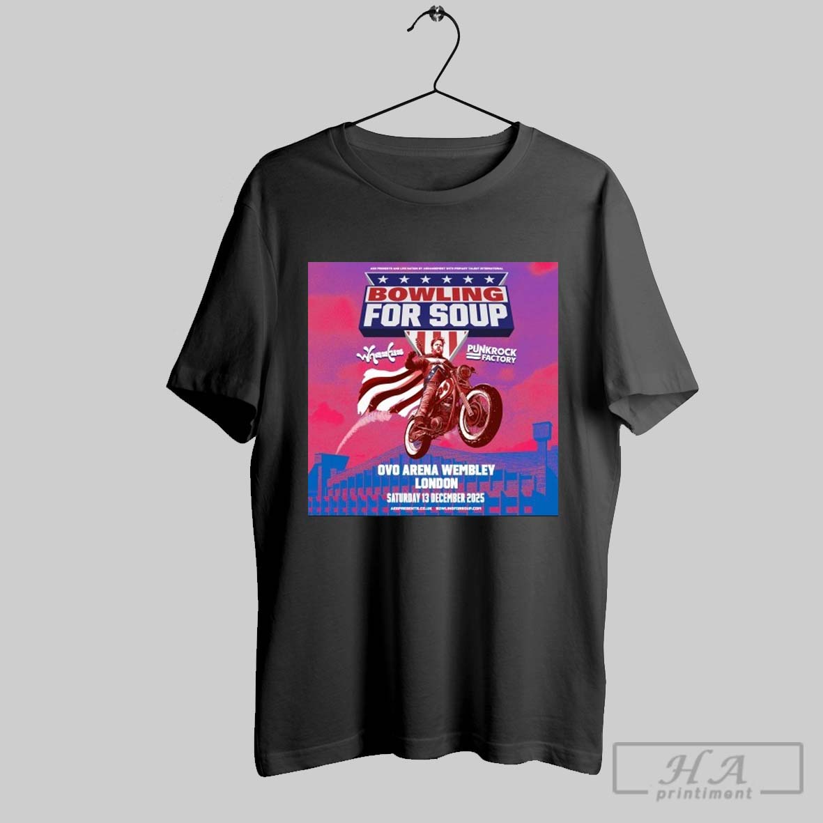 Bowling For Soup London Tour Ovo Arena 13 Dec 2025 Motor T Shirt