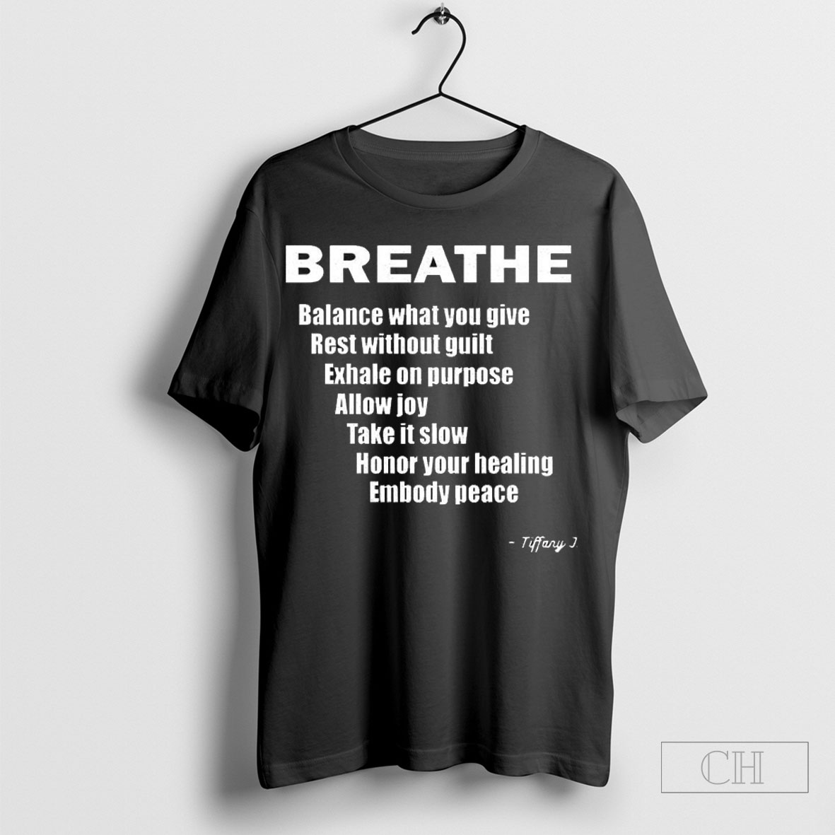 Breathe Balance What You Give Rest Without Guilt Shirt