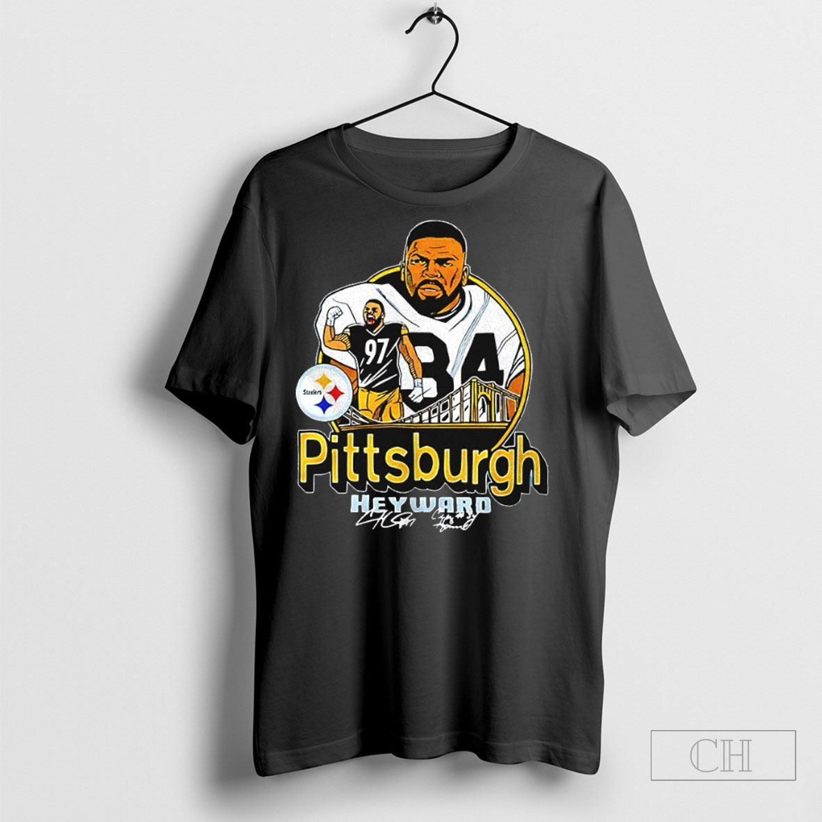 Cam Heyward 97 Pittsburgh Steelers Nfl Player Signature Shirt