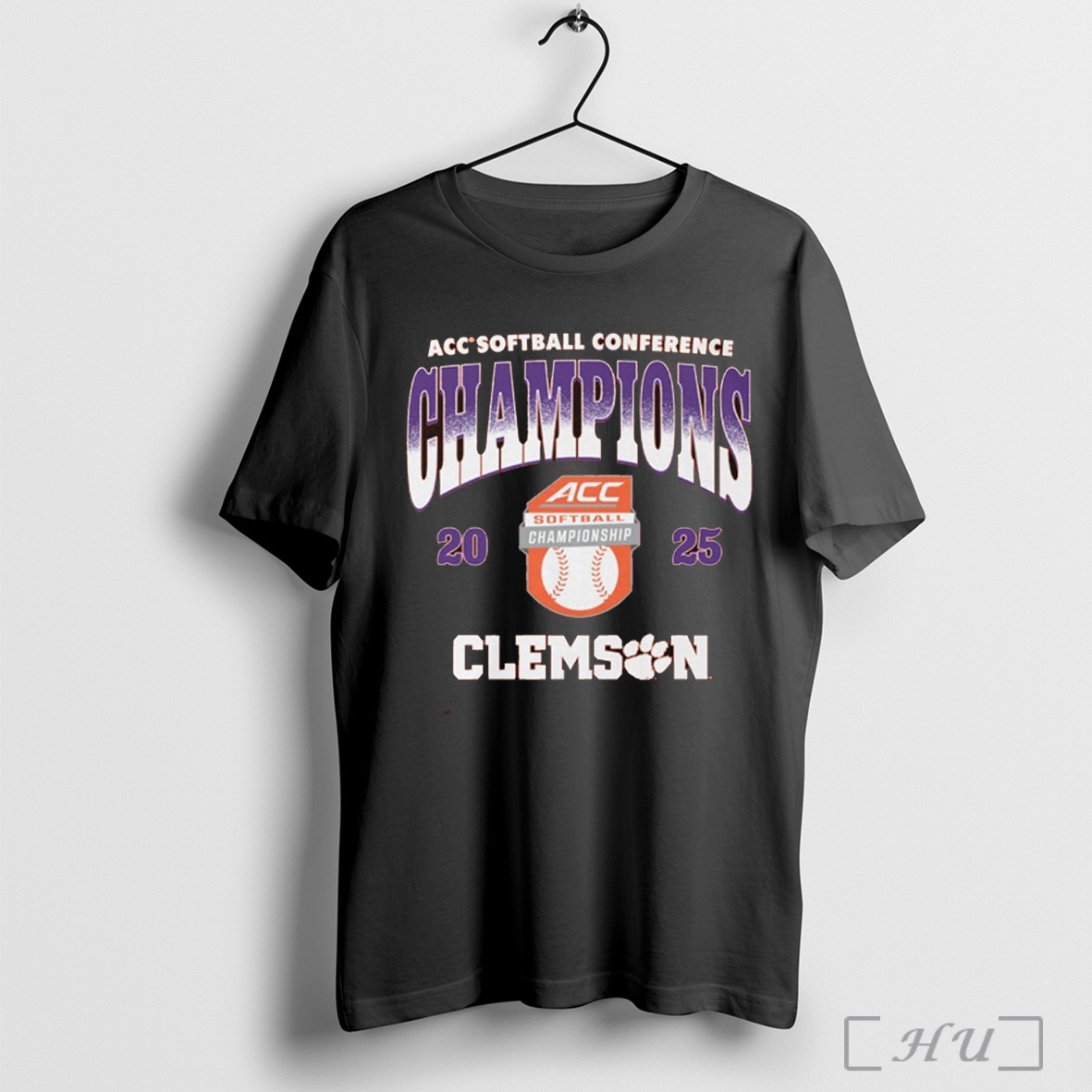 Clemson Tigers Acc Softball Conference Tournament Champions Retro 2025 T Shirt Sweatshirt