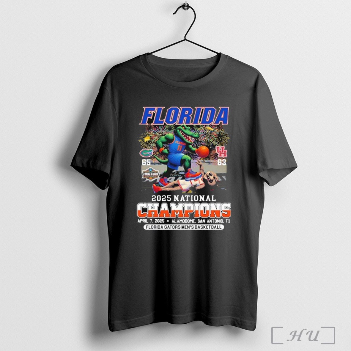 Florida Gators Mens Basketball Stomp Houston Cougars 2025 National Champions Final Four Mascot T Shirt Sweatshirt Png