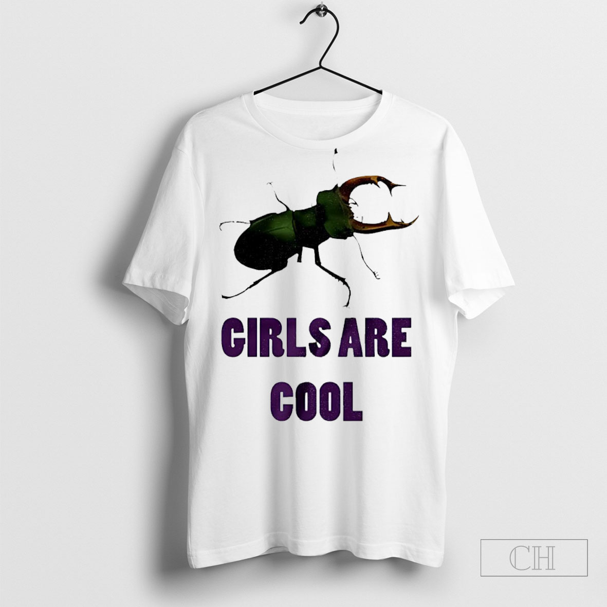 Girls Are Cool Stag Beetle Shirt