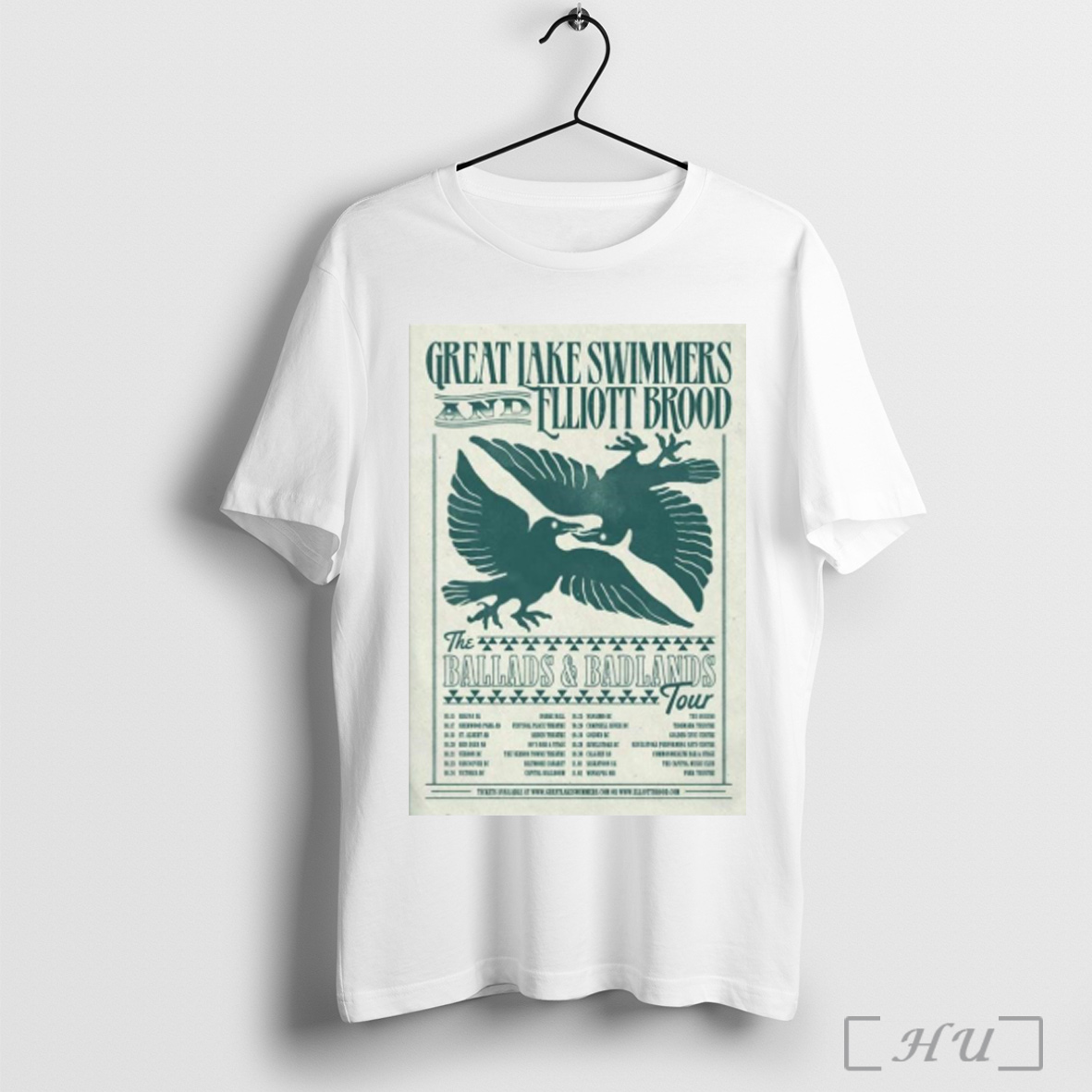 Great Lake Swimmers Elliott Brood The Ballads And Badlands Tour 2025 T Shirt Sweatshirt