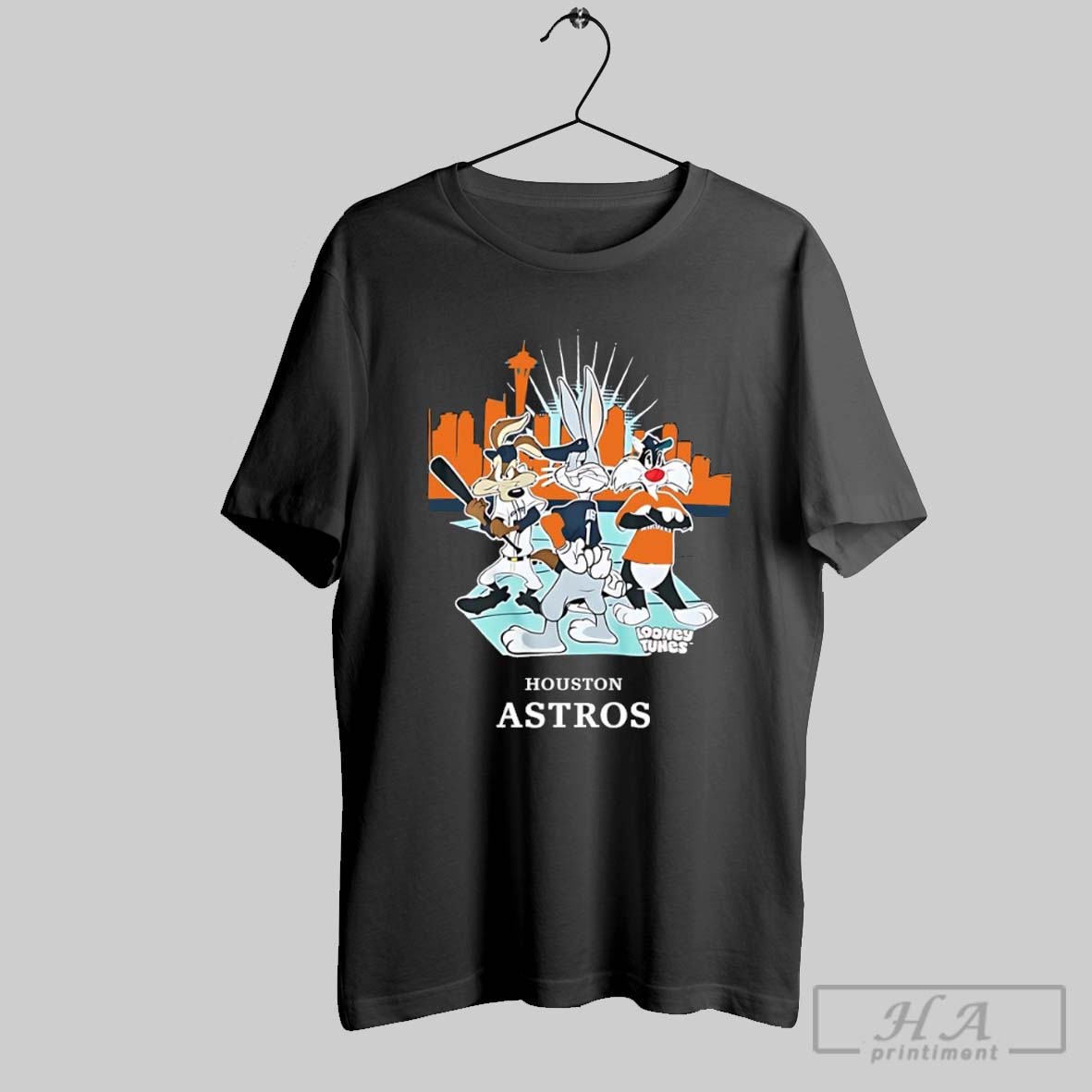 Houston Astros Looney Tunes City Skyline Shirt