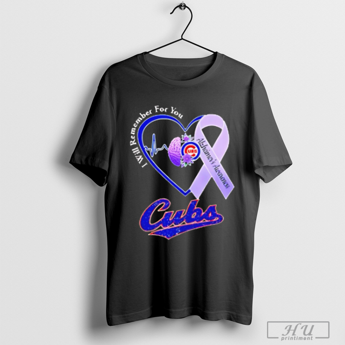 I Will Remember For You Alzheimers Awareness Chicago Cubs T Shirt Sweatshirt