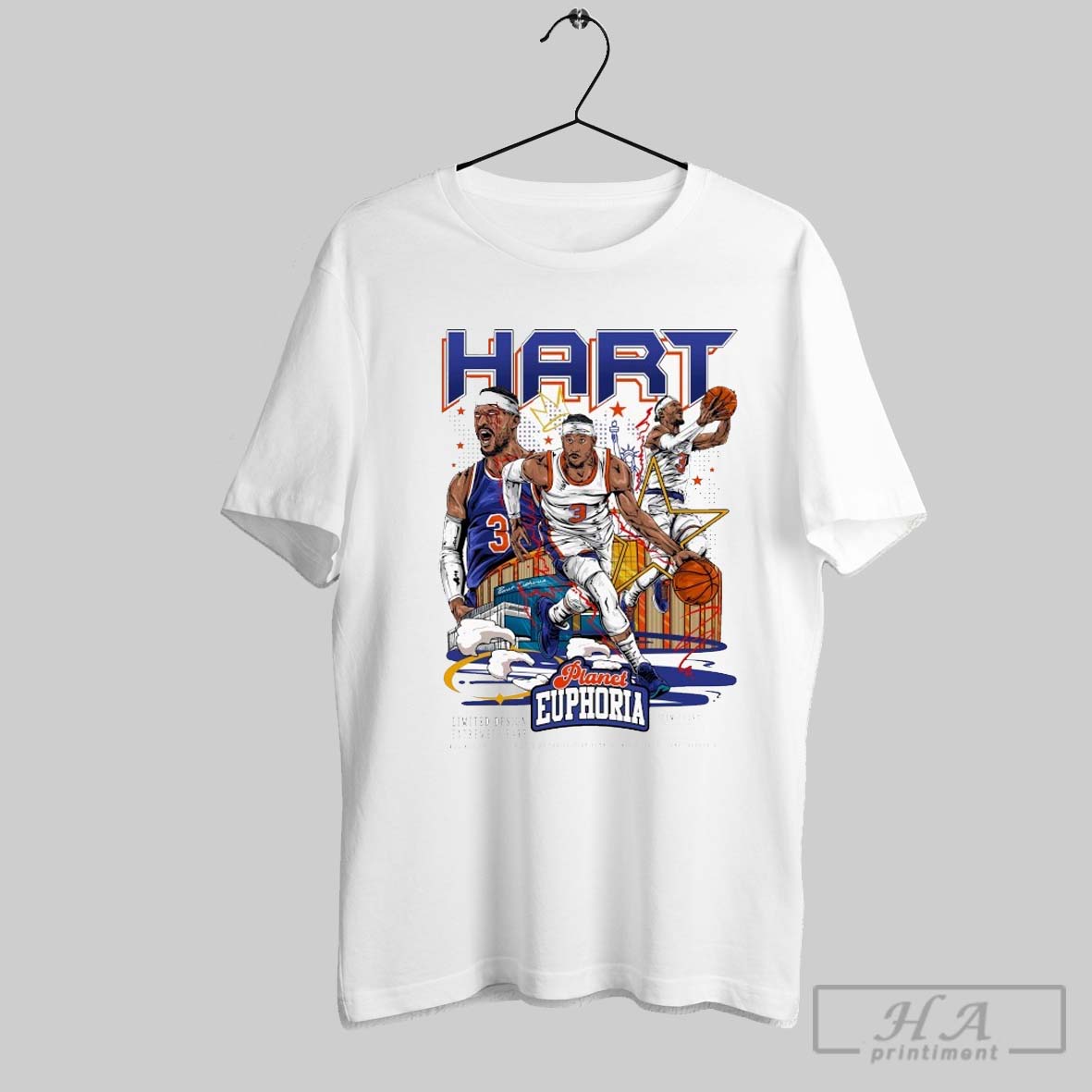 Josh Hart Planet Euphoria New York Knicks T Shirts