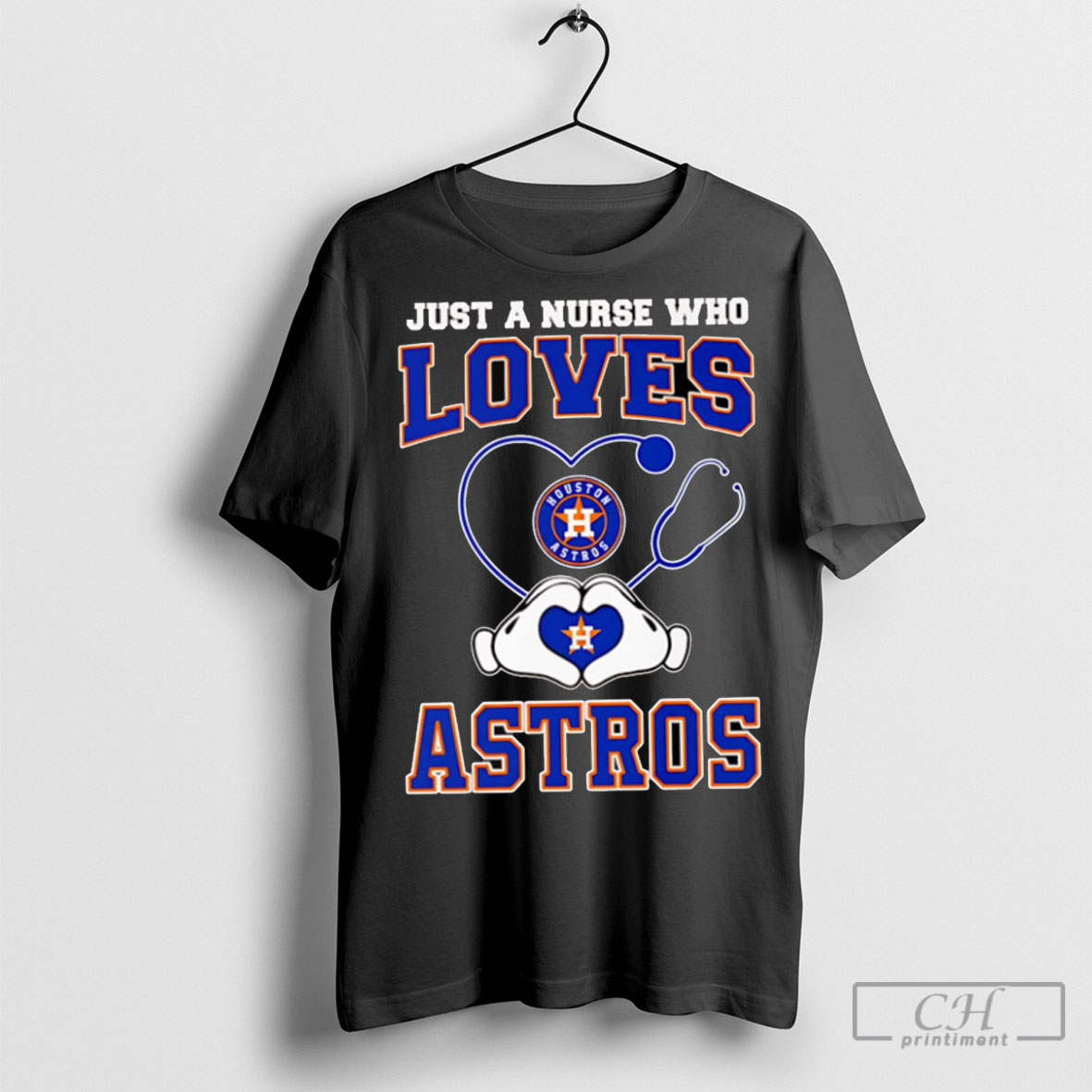 Just A Nurse Who Loves Houston Astros Shirt
