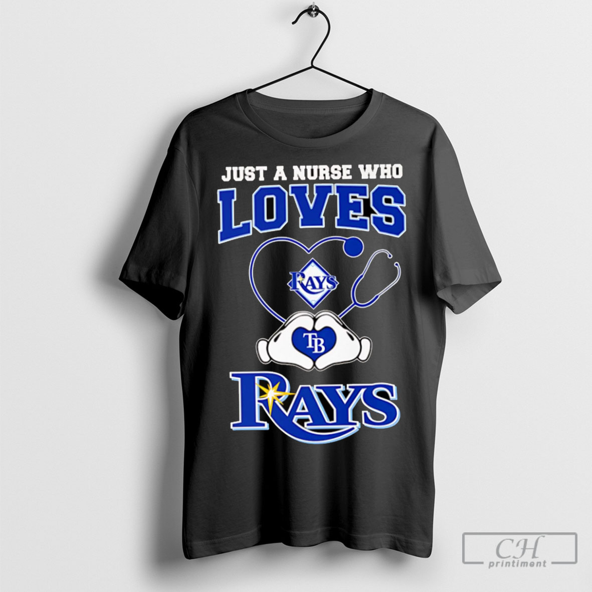 Just A Nurse Who Loves Tampa Bay Rays Shirt