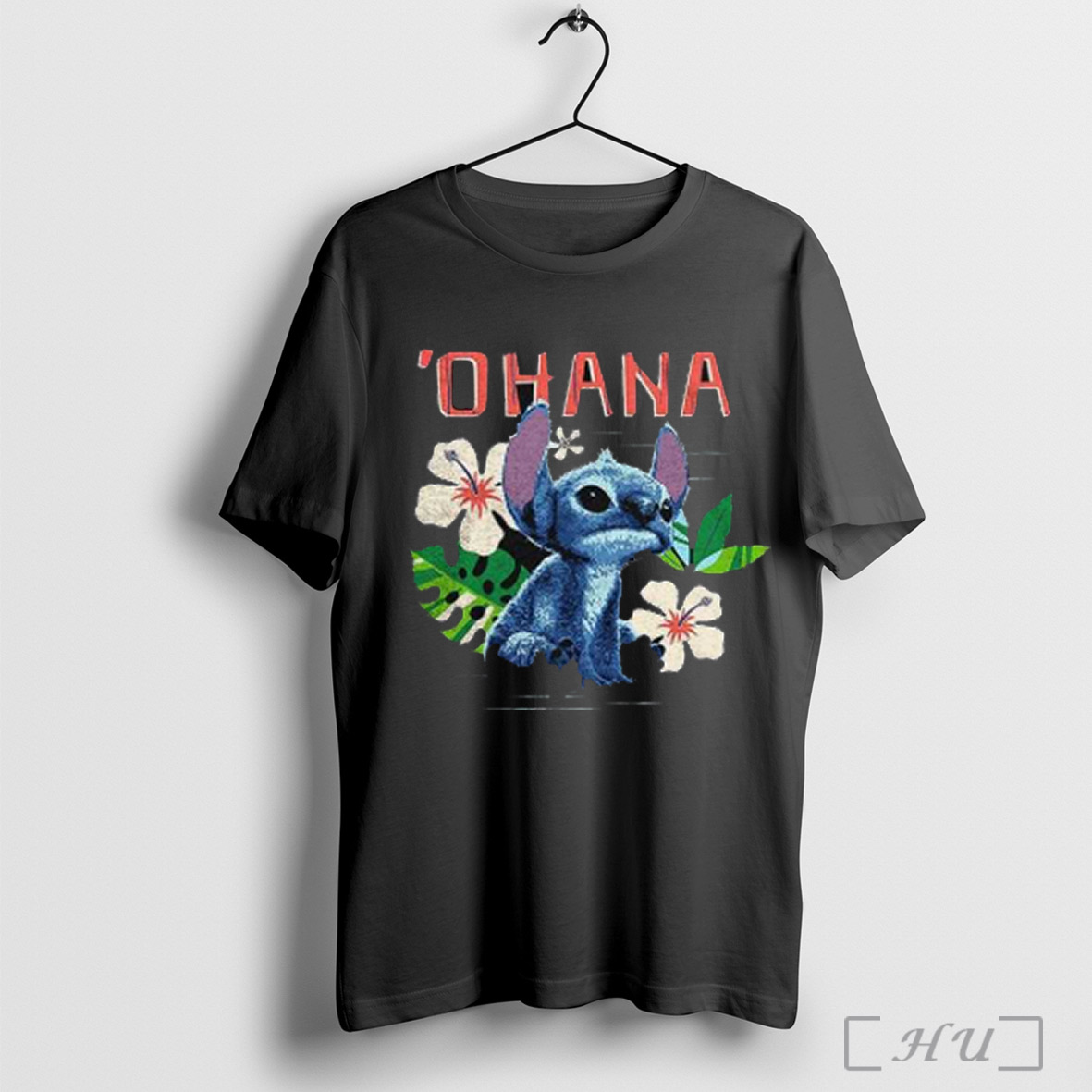 Lilo And Stitch Ohana Flowers T Shirt Sweatshirt