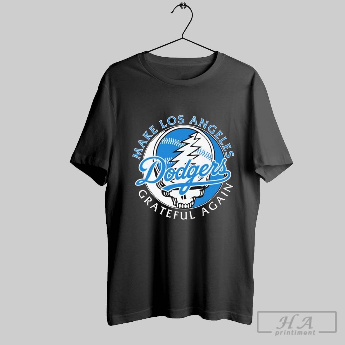 Los Angeles Dodgers X Grateful Dead Make Los Angeles Grateful Again T Shirts