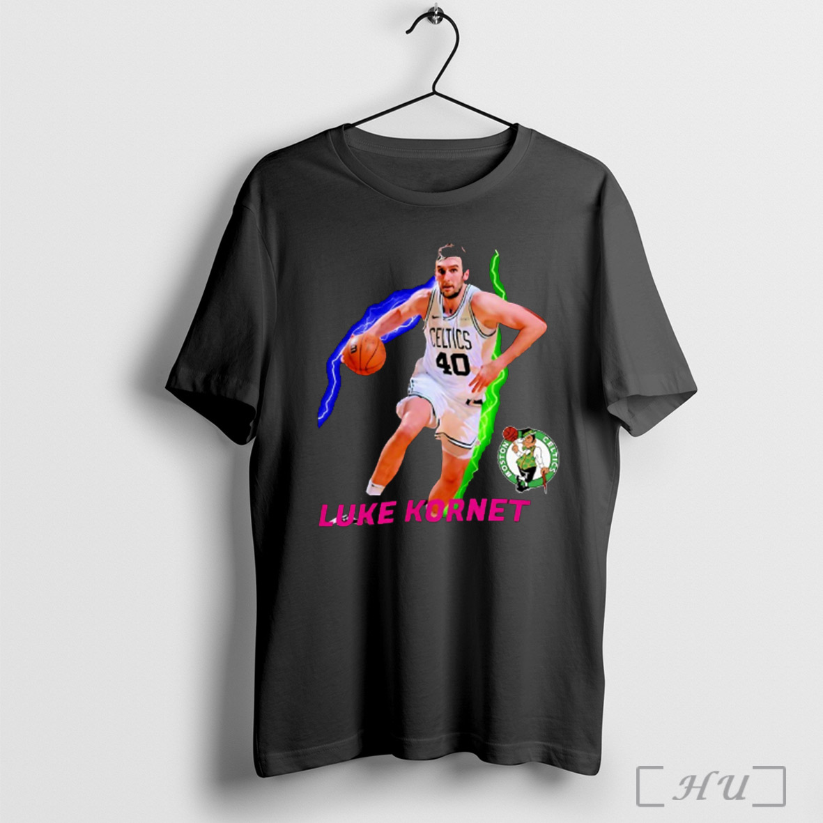 Luke Kornet Boston Celtics Basketball Nba Playoffs 2025 Lightning T Shirt Sweatshirt