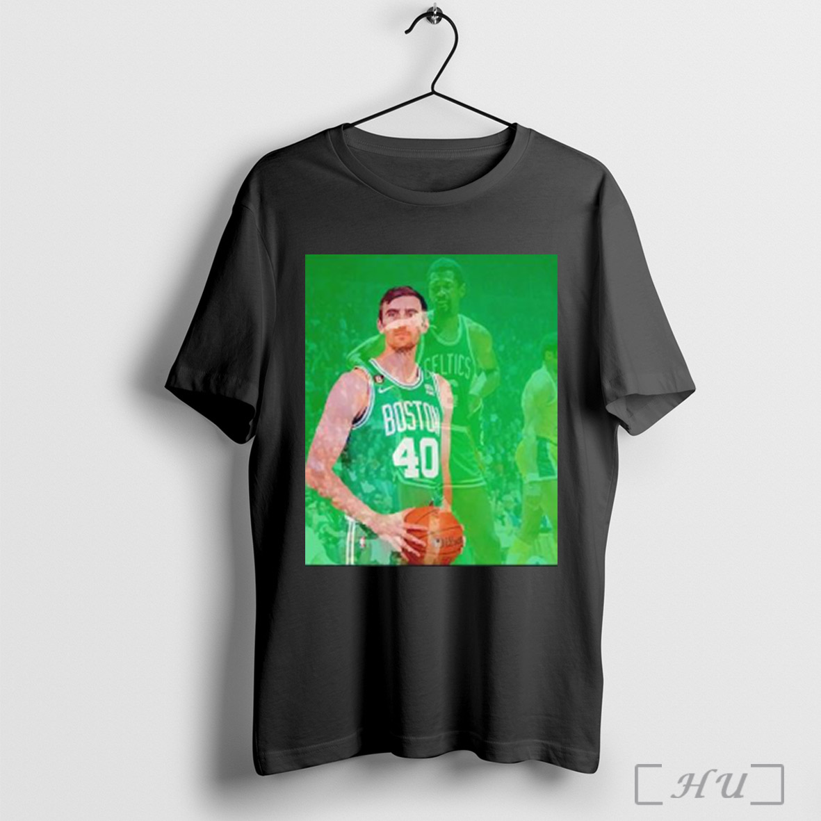Luke Kornet Boston Celtics With Celtics Legend Bill Russell T Shirt Sweatshirt