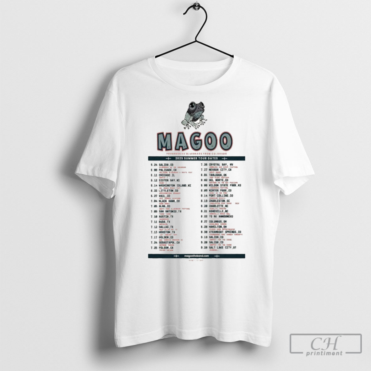 Magoo The Band 2025 Summer Tour Dates Tee Shirt Sweatshirt