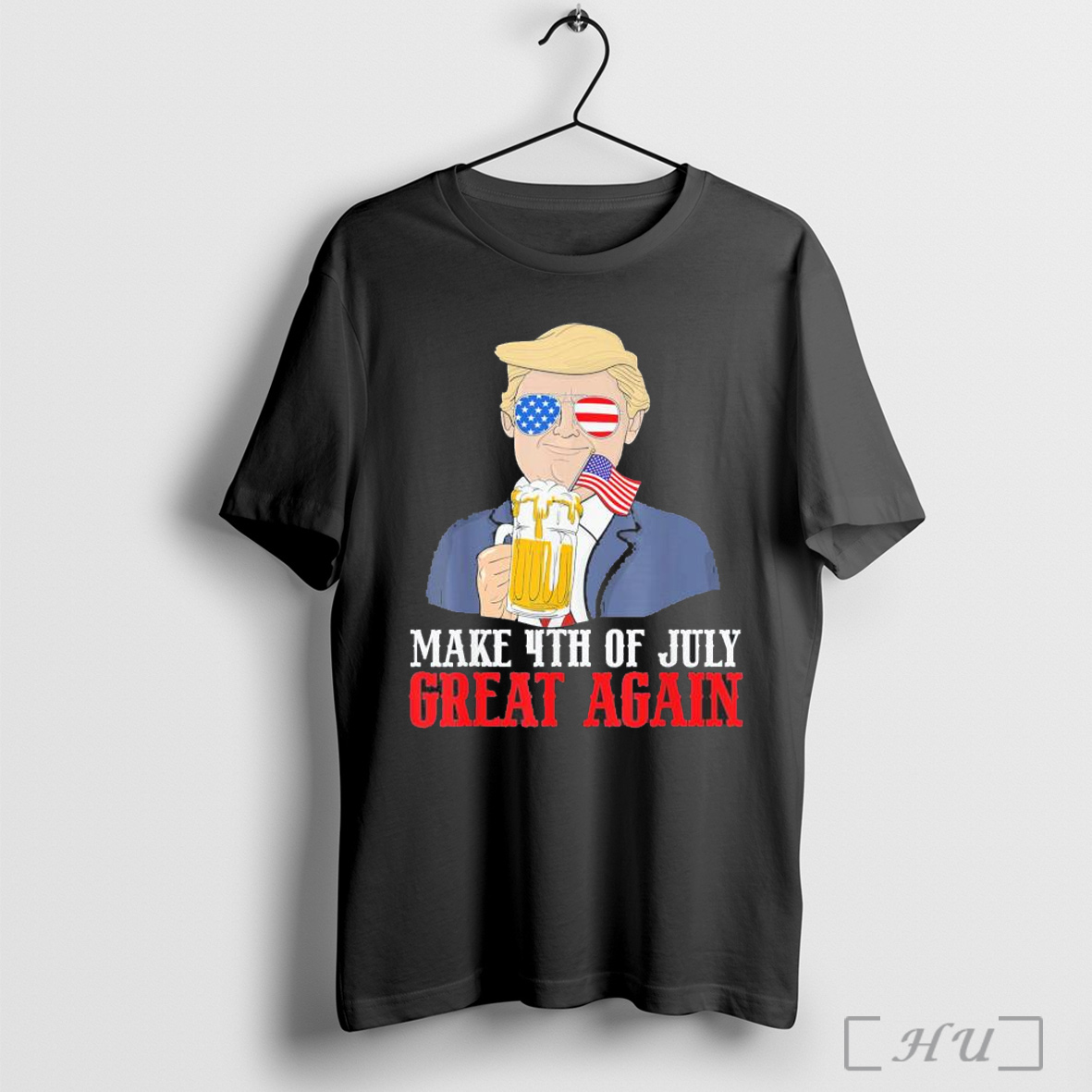 Make 4th Of July Great Again Trump Beer Patriotic T Shirt Sweatshirt
