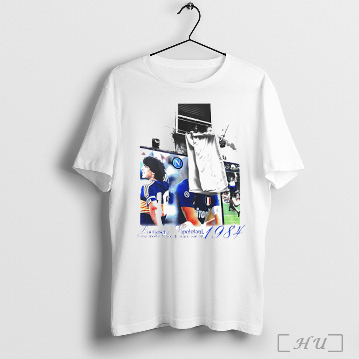 Maradona Mural Art Naples Napoli Football T Shirt Sweatshirt