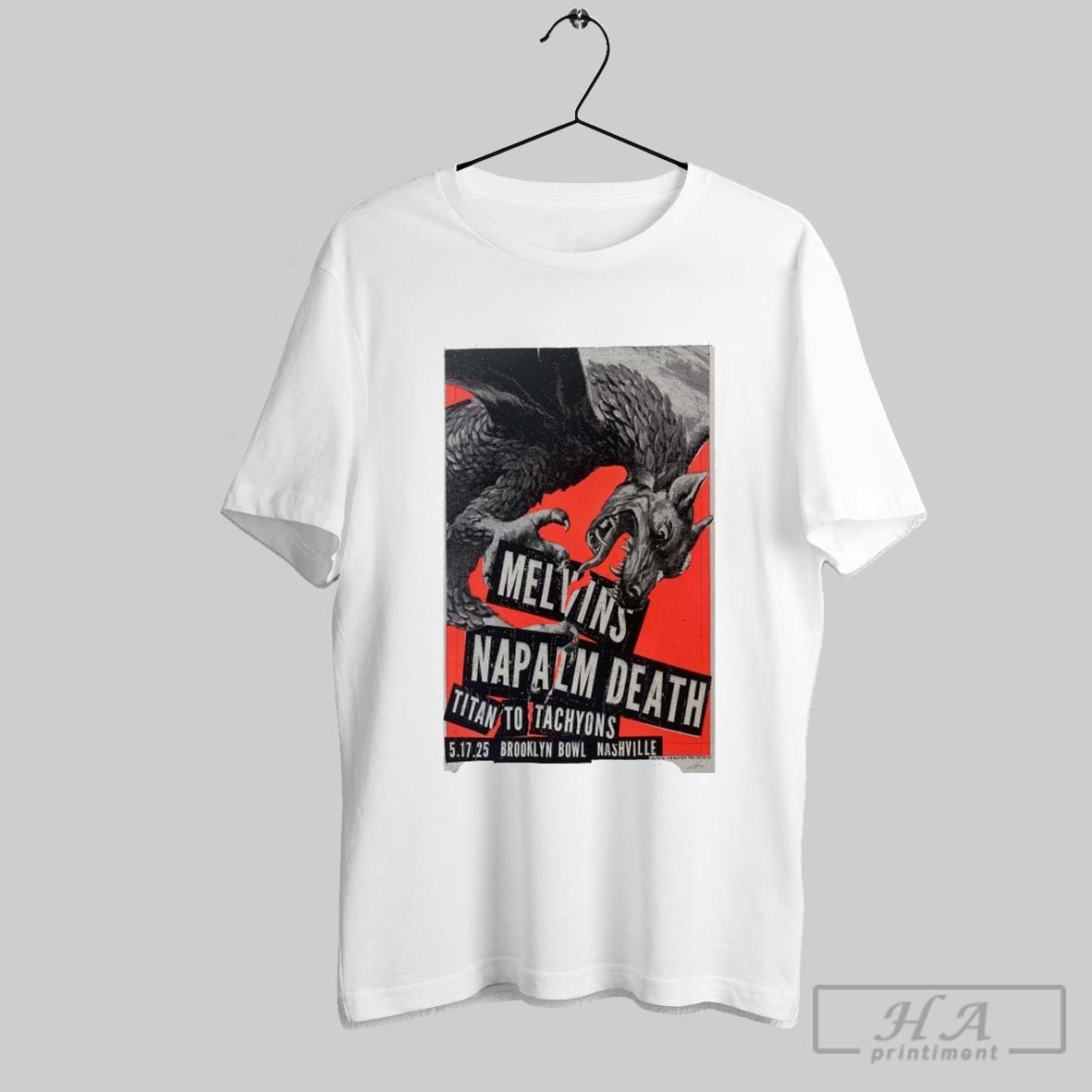 Melvins Brooklyn Bowl Nashville Tn May 17 2025 Tour T Shirts