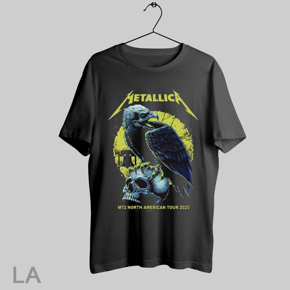 Metallica M72 North American Tour 2025 Columbus Philadelphia Tampa Houston Yellow Edtion Tshirt