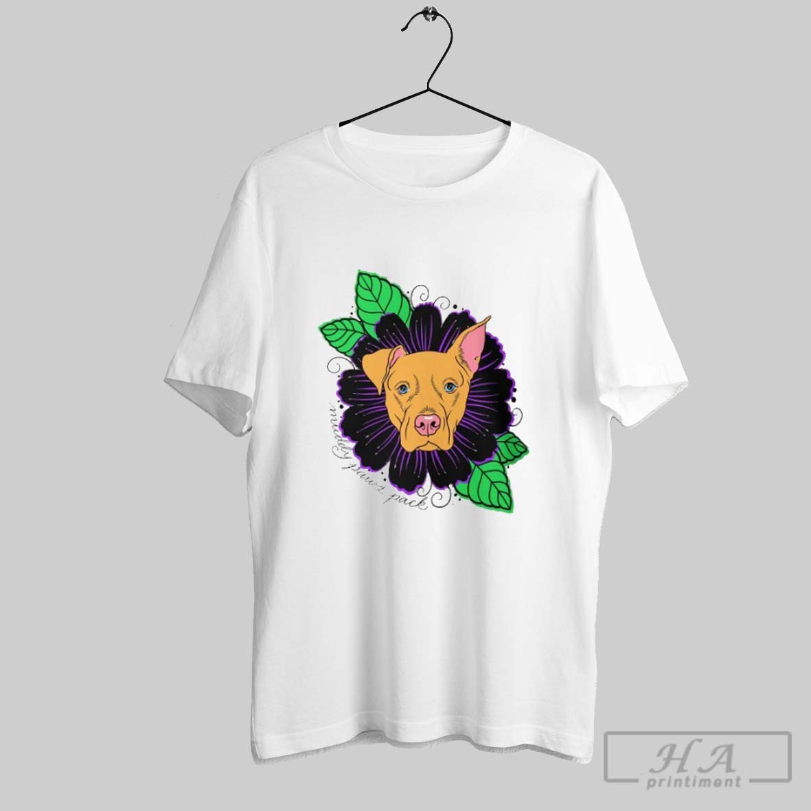 Muddy Paws Pack Flower Power Dog T Shirts