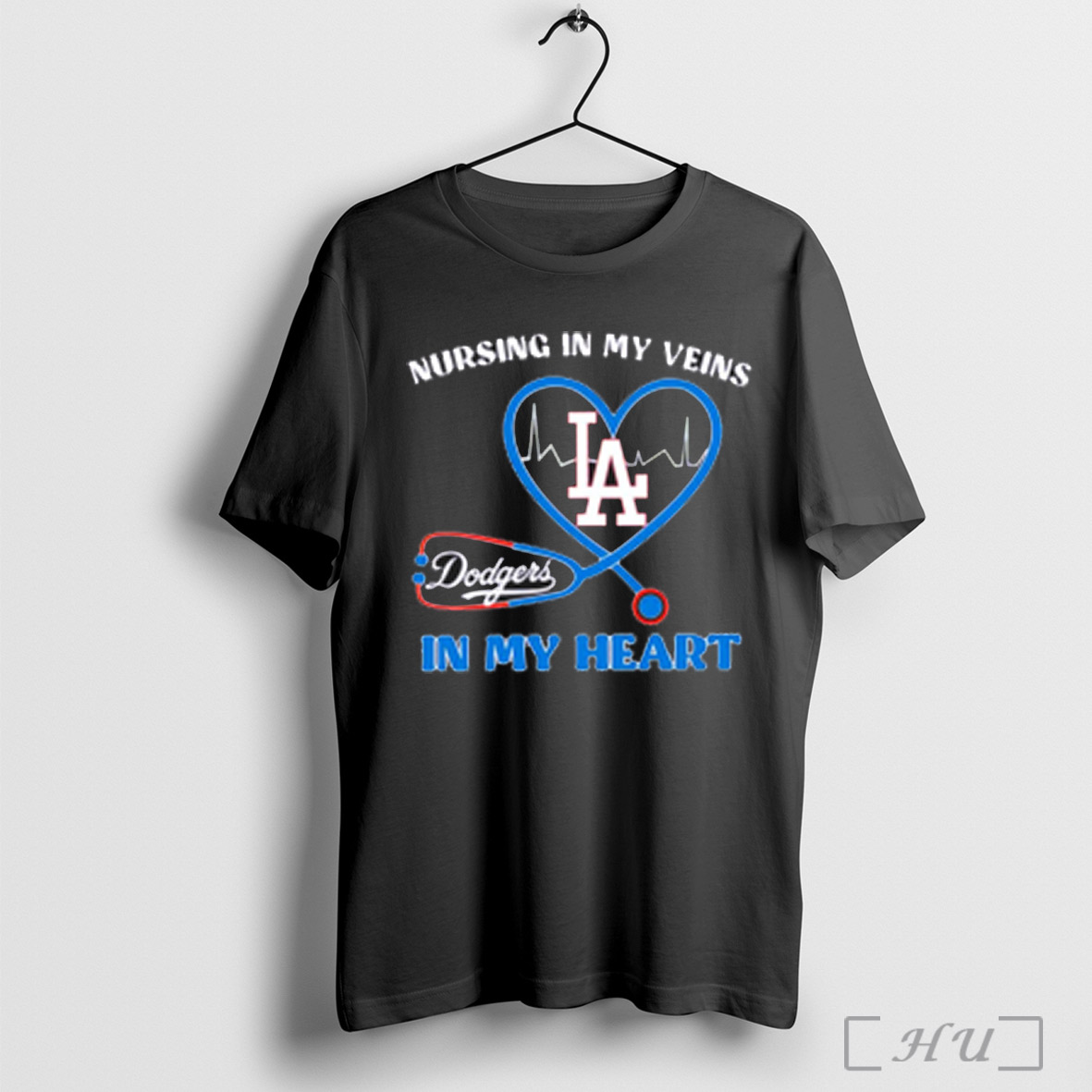 Nursing In My Veins Los Angeles Dodgers In My Heart T Shirt Sweatshirt