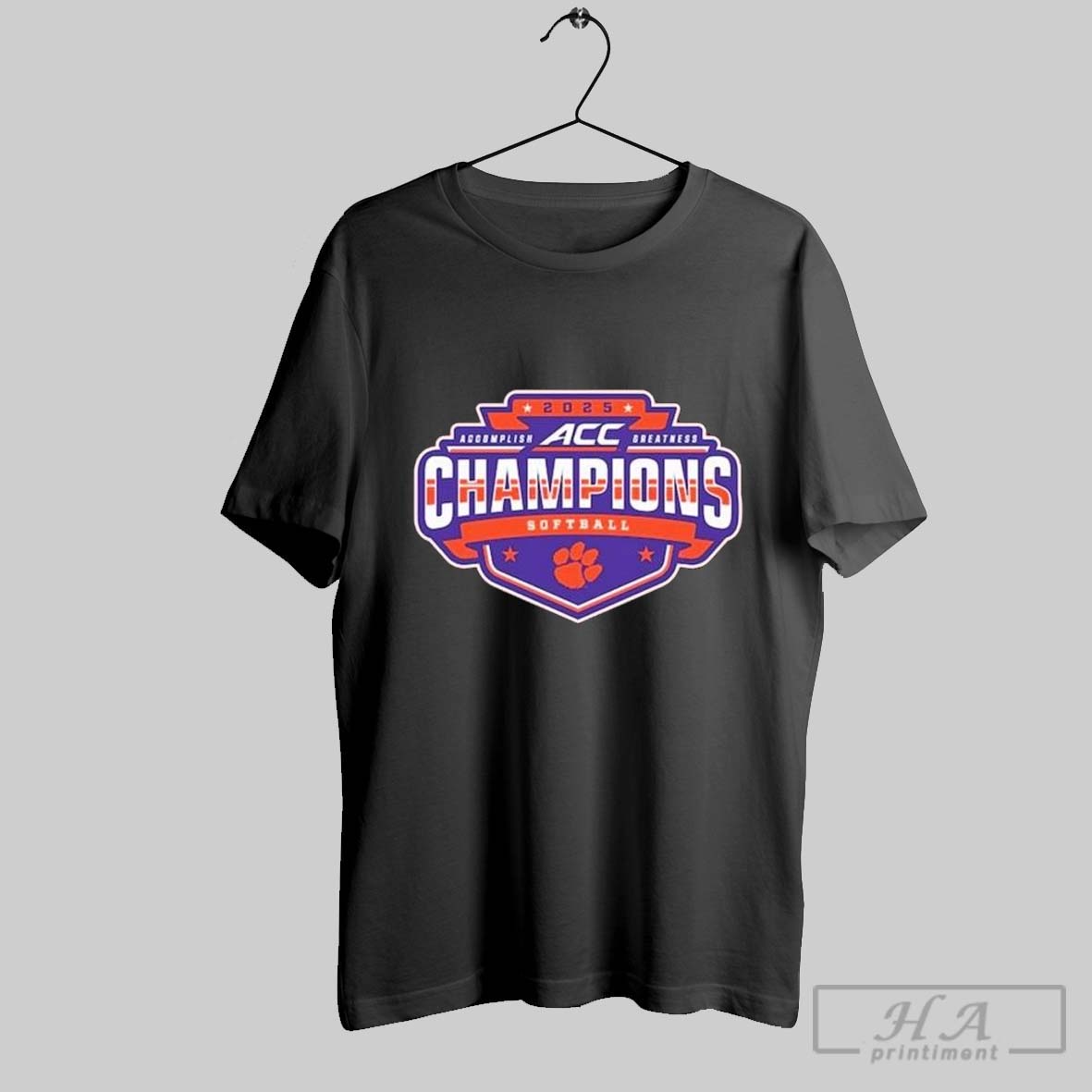 Official 2025 Clemson Tigers Acc Softball Conference Tournament Champions Locker Room T Shirt