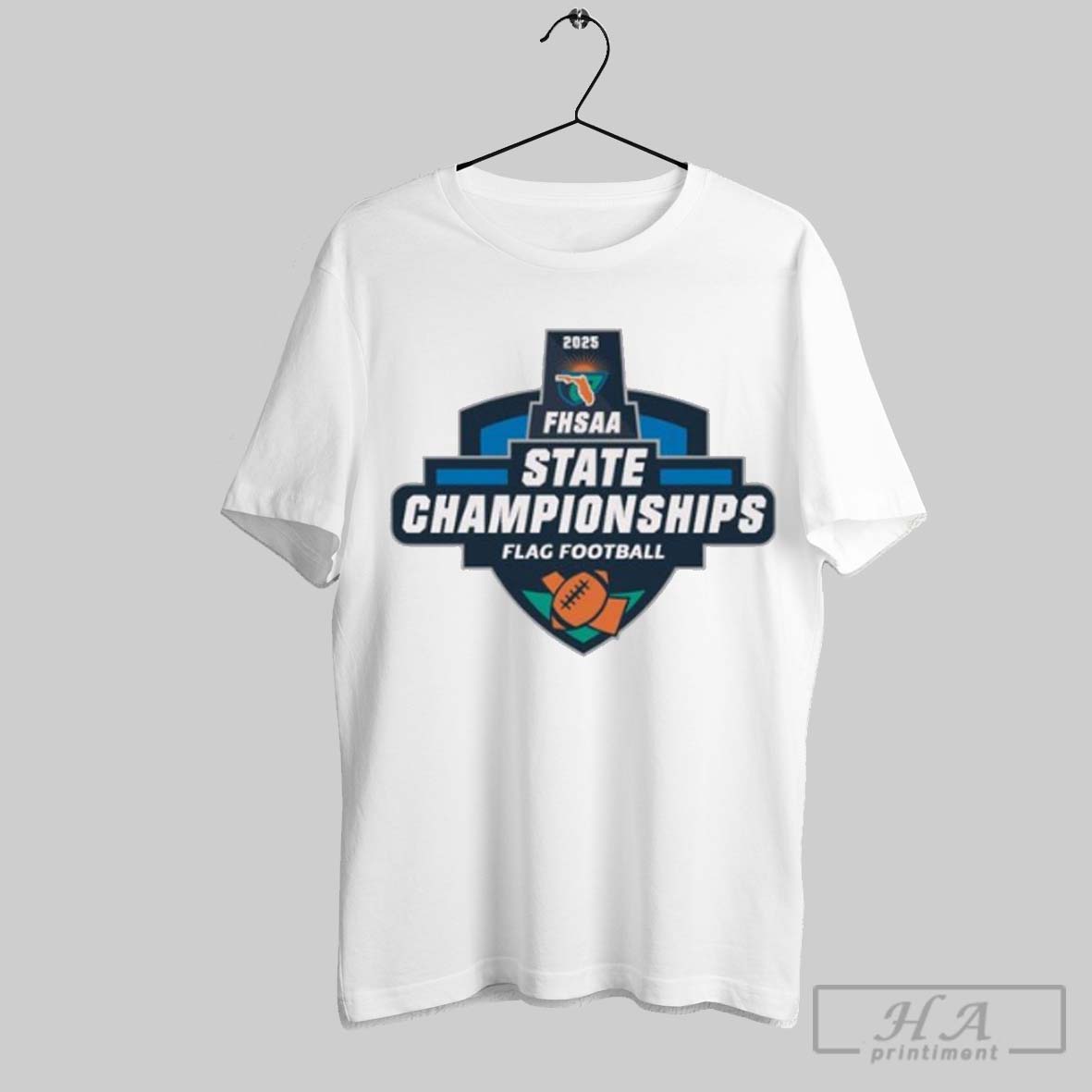 Official 2025 Fhsaa State Championships Flag Football Logo T Shirt
