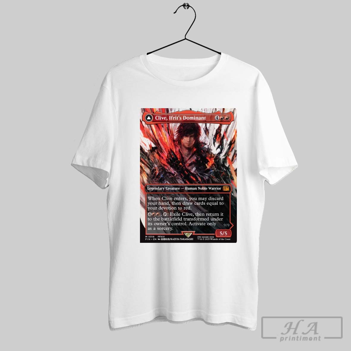 Official Ben Starr Clive Ifrits Dominant Card Legendary Creature Human Noble Warrior When Clive Enters You May Discard Your Hand T Shirt