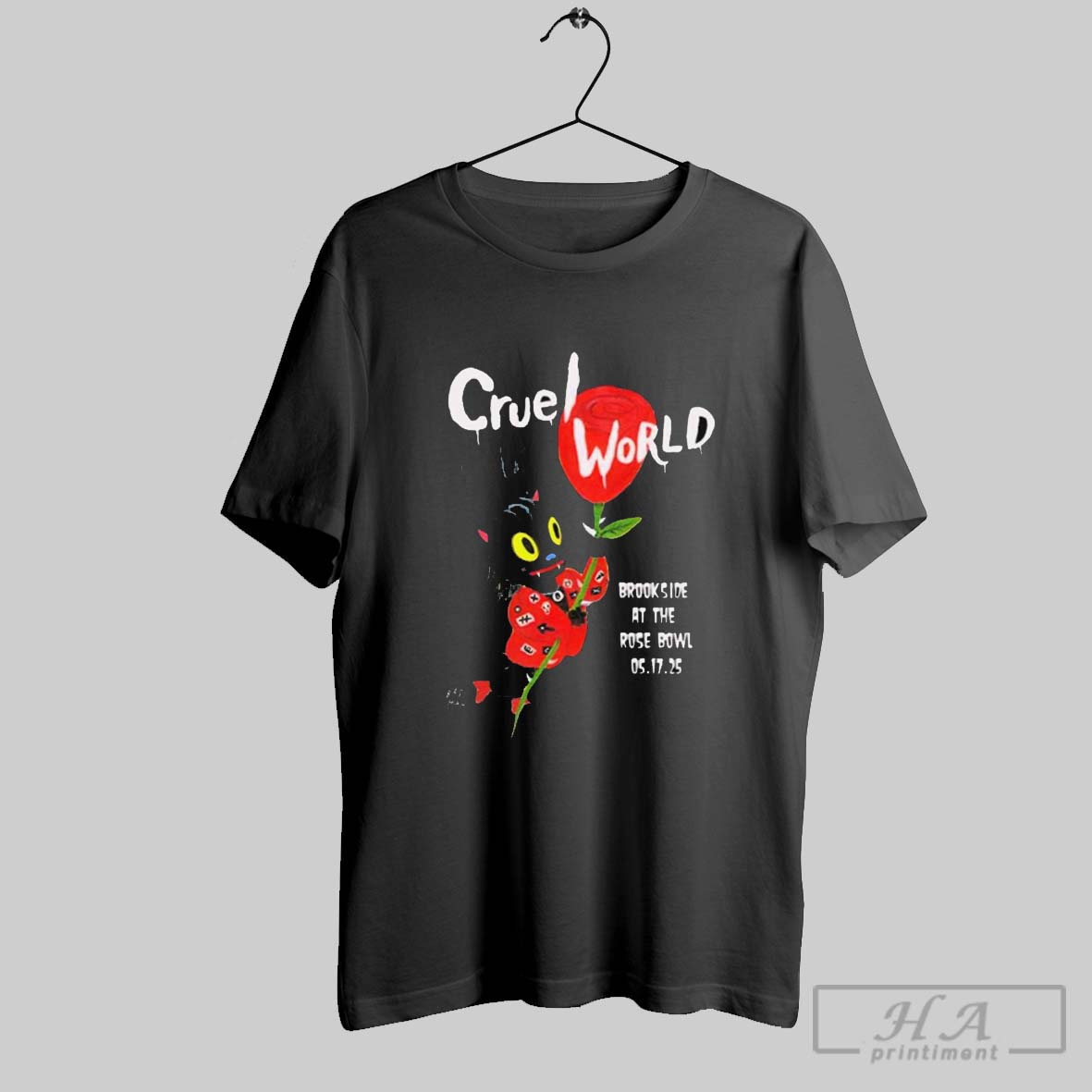 Official Cruel World Brookside Golf Course Pasadena Ca May 17 2025 Tour T Shirt