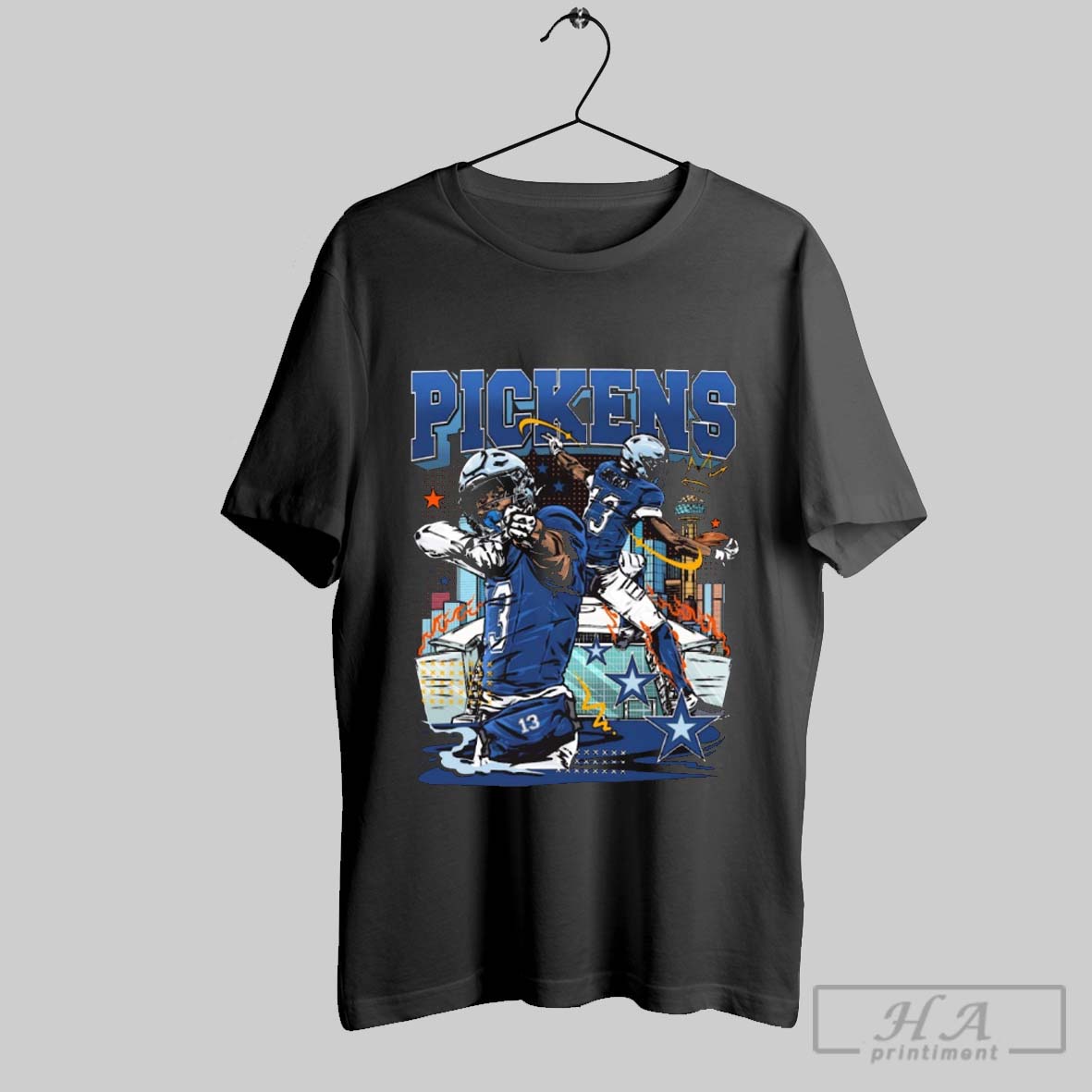 Official George Pickens Dallas Cowboys Nfl Football Planet Euphoria Art 2025 T Shirt