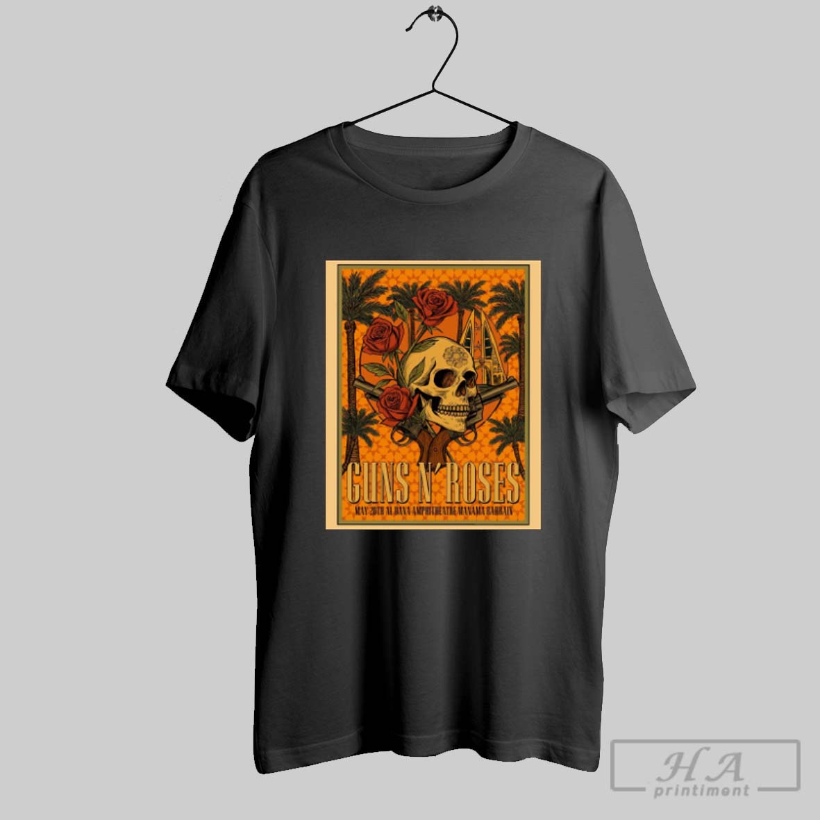 Official Guns N Roses May 20th 2025 Al Dana Amphitheatre Manama Bahrain Poster T Shirt