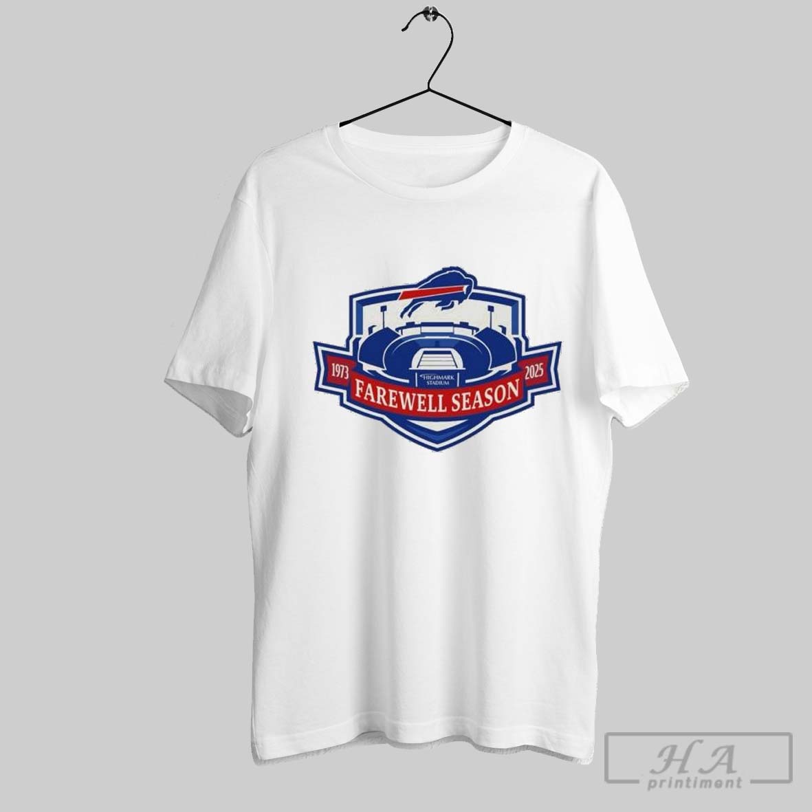 Official Highmark Stadium Farewell Season 1973 2025 Buffalo Bills T Shirt