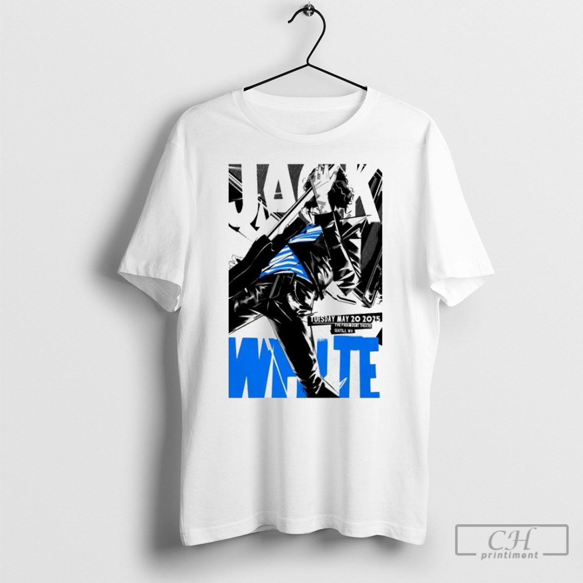 Official Jack White Paramount Theatre Seattle Wa May 20 2025 Tour Tee Shirt Sweatshirt