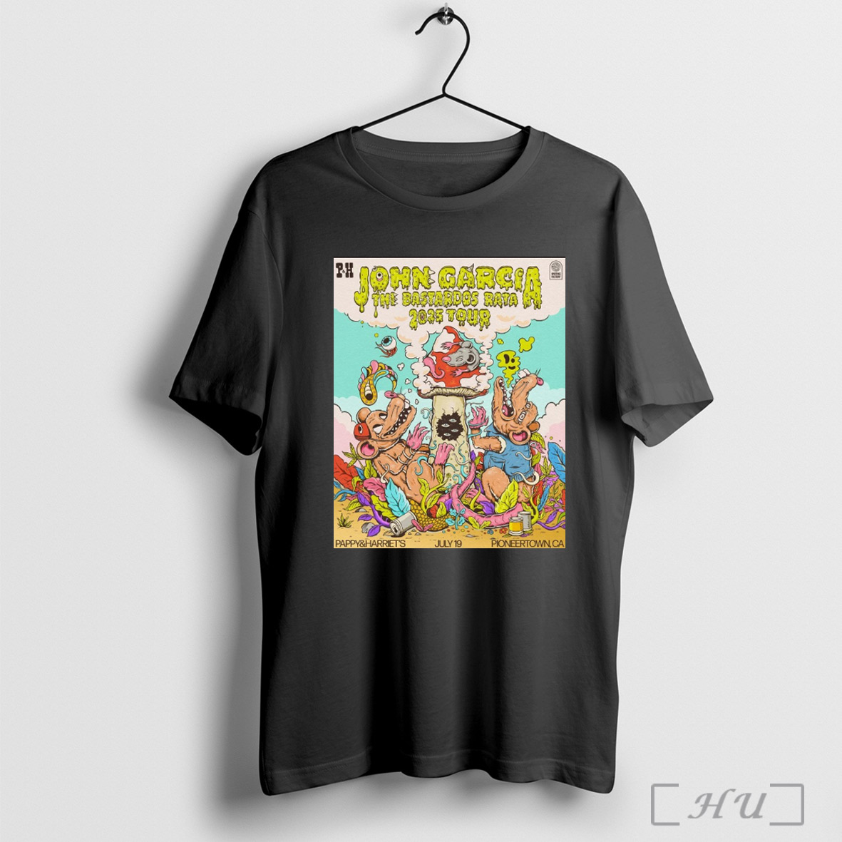 Official John Garcia The Bastiddos Raya 2025 Tour Pappy Harriets July 19 2025 Pioneertown Ca Poster T Shirt Sweatshirt Png