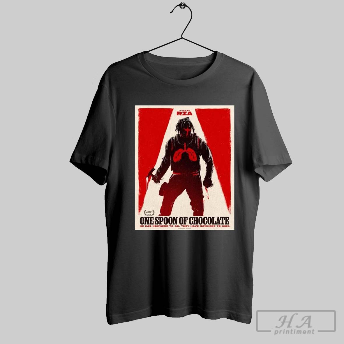 Official Poster A Film By Rza One Spoon Of Chocolate He Has Nowhere To Go They Have Nowhere To Dife Tribeca Festival 2025 T Shirt