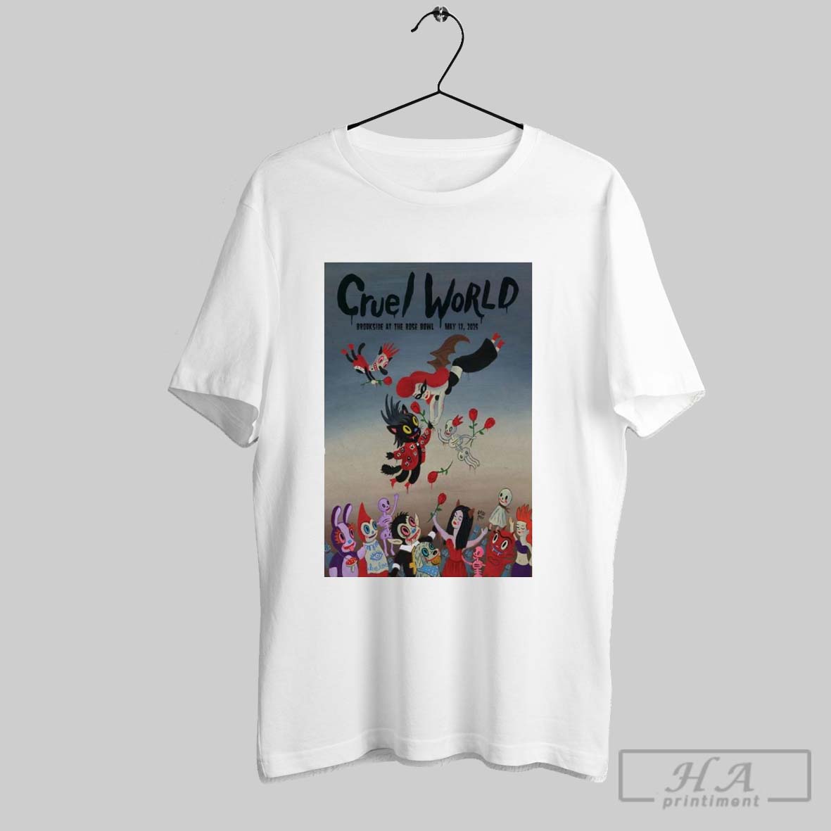 Official Poster Cruel World Brookside Golf Course Pasadena Ca May 17 2025 Tour T Shirt