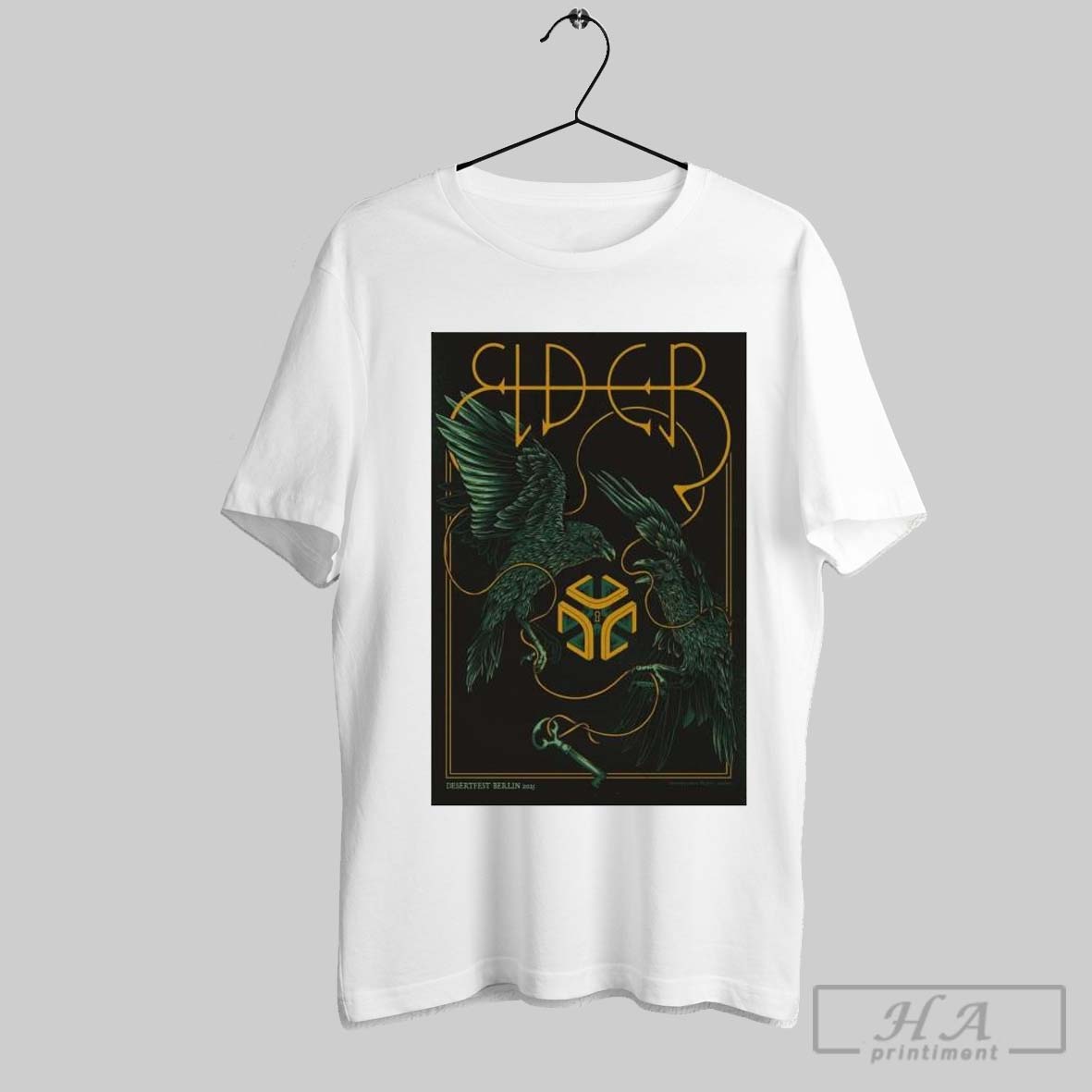 Official Poster Elder Desertfest Berlin Tour 2025 T Shirt