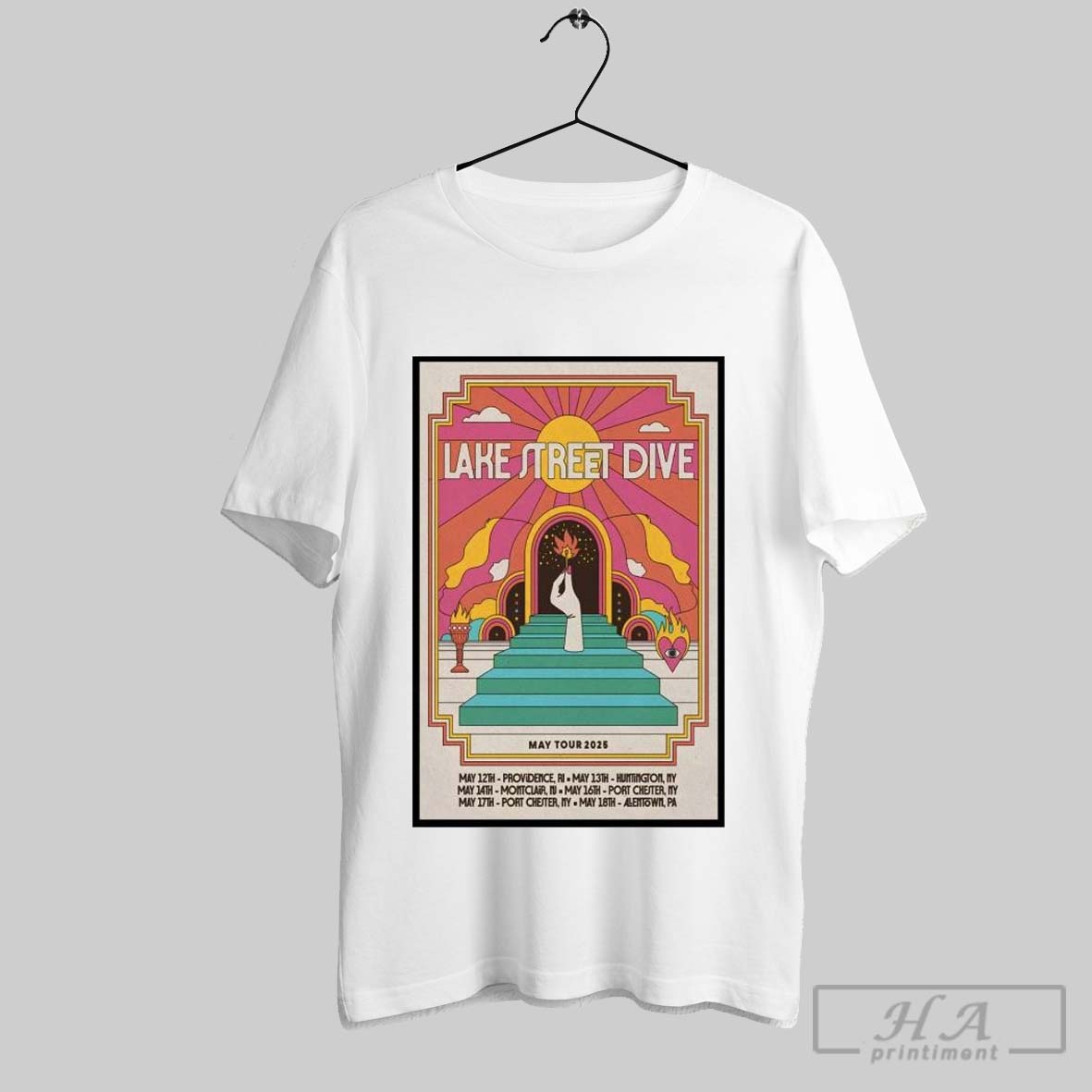 Official Poster Lake Street Dive May Tour 2025 T Shirt