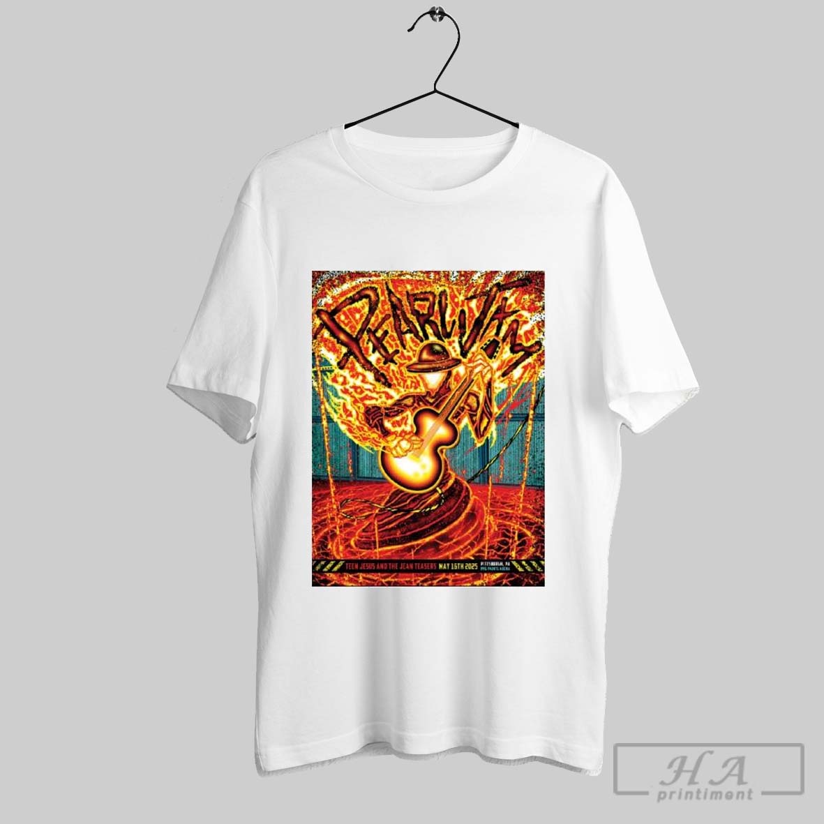 Official Poster Pearl Jam Pittsburgh Pa Event For Ppg Paints Arena On May 16th 2025 Dark Matter World Tour T Shirt