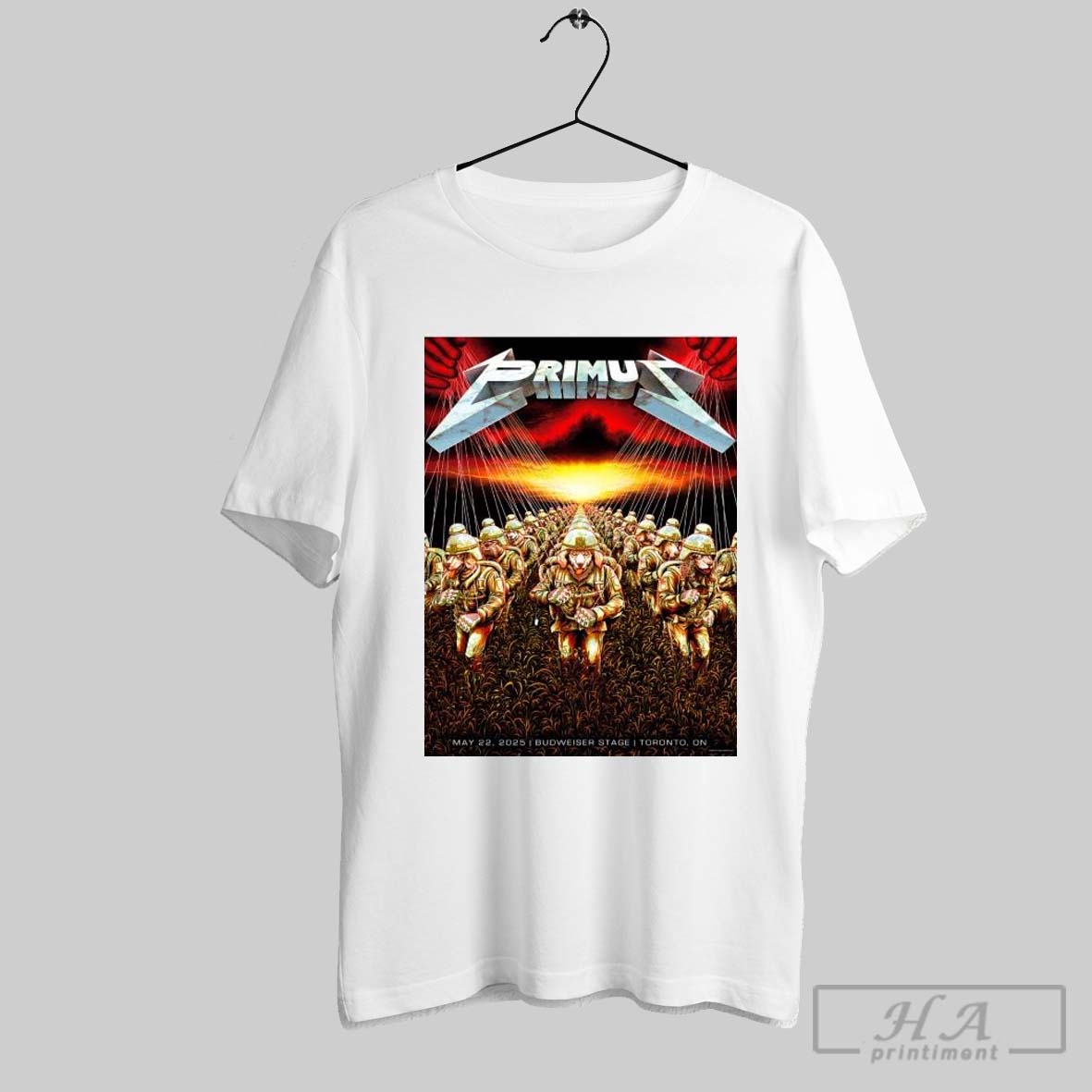 Official Poster Primus At Budweiser Stage On May 22 2025 Show Toronto On T Shirt