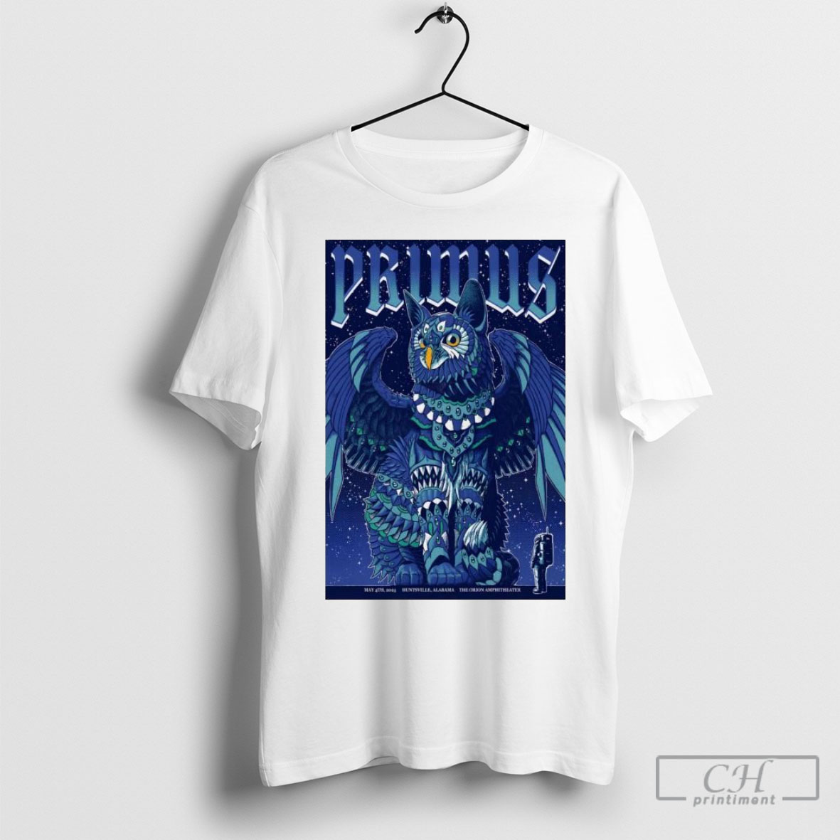 Official Poster Primus The Orion Amphitheater May 4th 2025 Huntsville Al Tour T Shirt