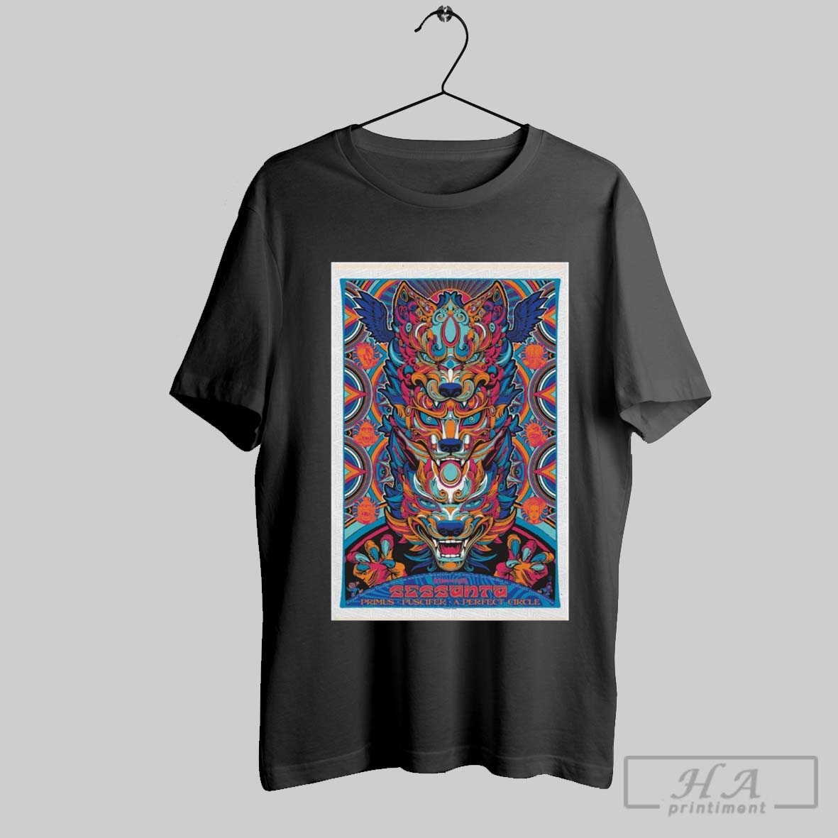 Official Poster Sessanta Primus Puscifer A Perfect Circle Petersen Events Center Pittsburgh Pa May 20 2025 Tour T Shirt