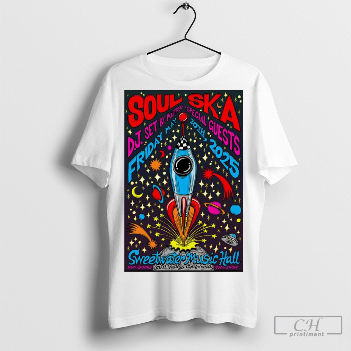 Official Poster Soul Ska At Sweetwater Music Hall In Mill Valley Ca On May 30 2025 Tour T Shirt