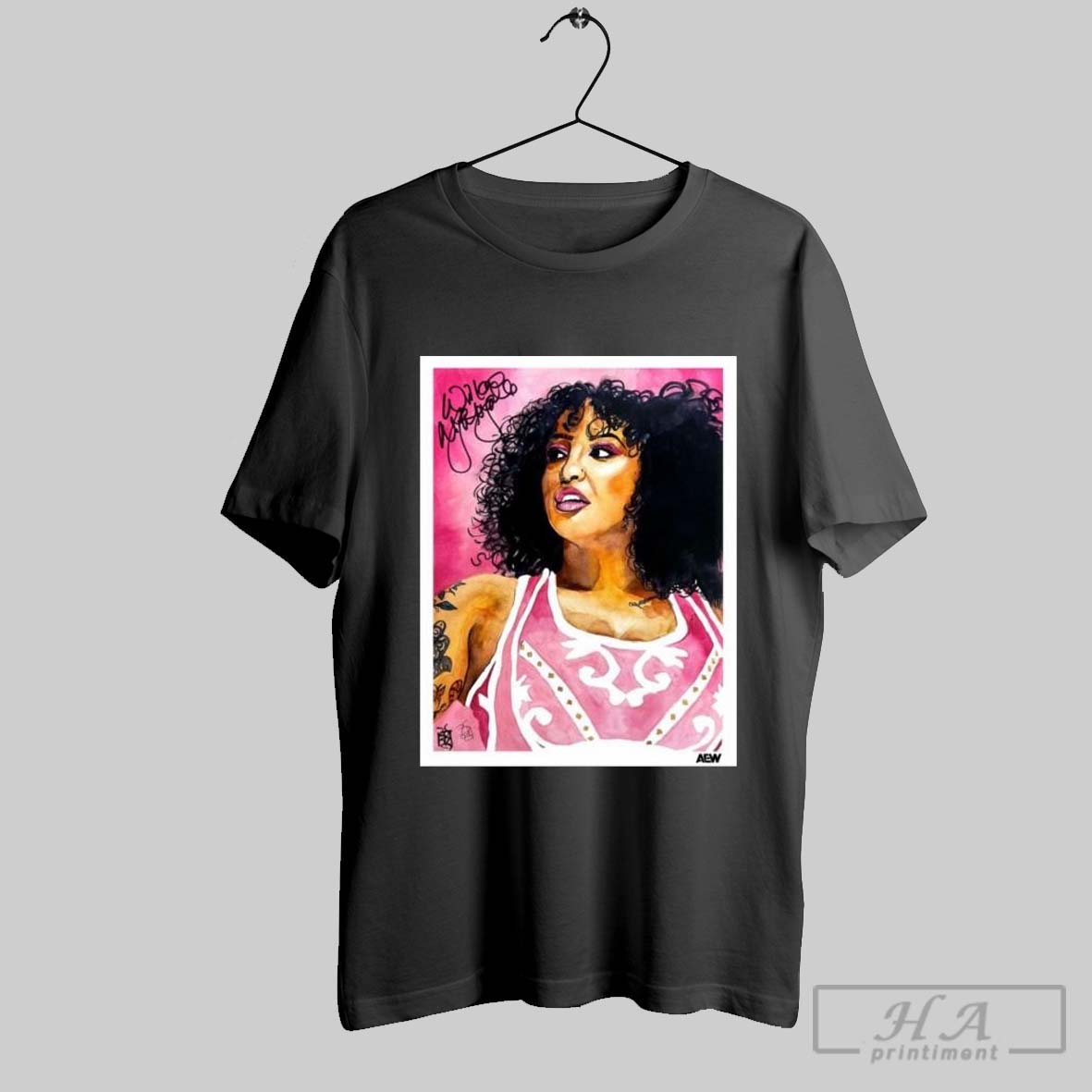 Official Poster The Art Of Rob Schamberger Willow Nightingale Aew Signature T Shirt