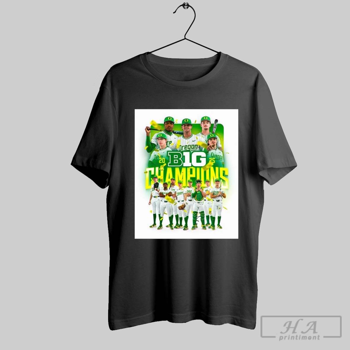 Official Poster The Ducks Of Oregon Ducks Baseball Are 2025 Big Ten Conference Champions T Shirt