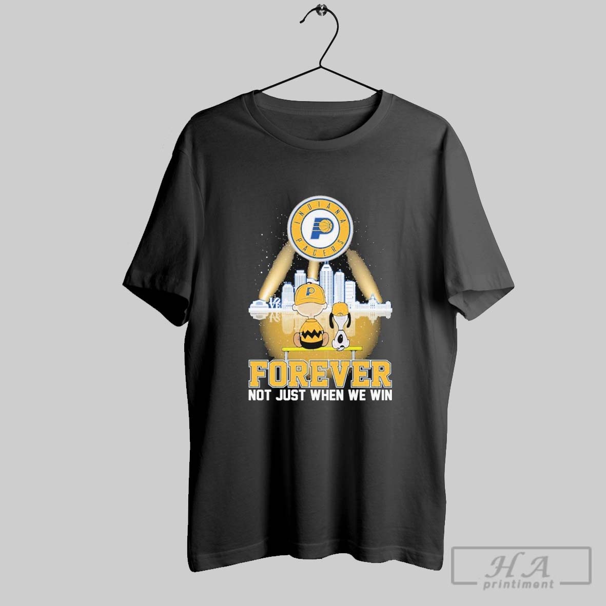 Official Snoopy And Charlie Brown The Peanuts X Indiana Pacers Forever Not Just When We Win T Shirts