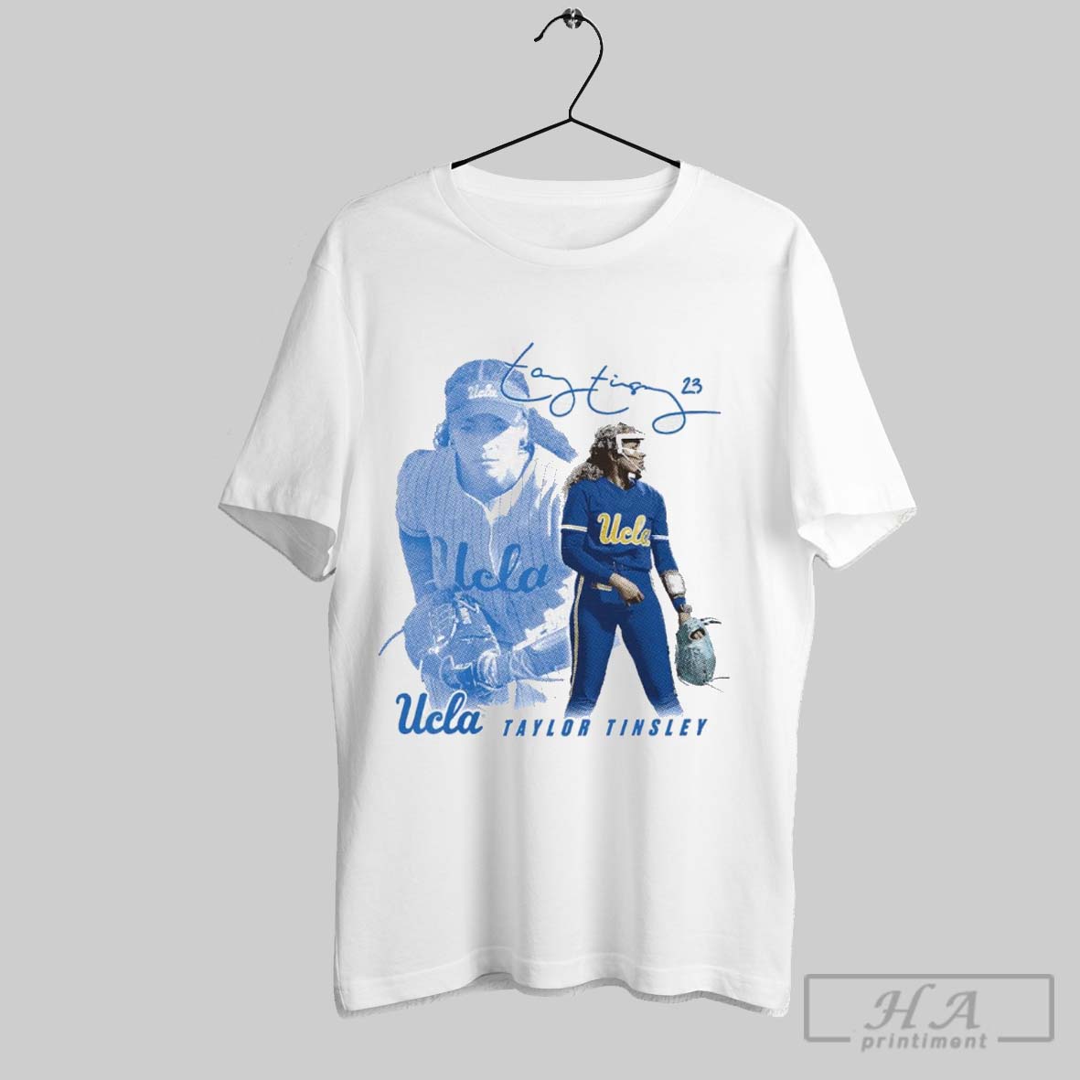 Official Taylor Tinsley 23 Ucla Bruins Softball Ncaa Division I 2025 Illustrated Signature T Shirt