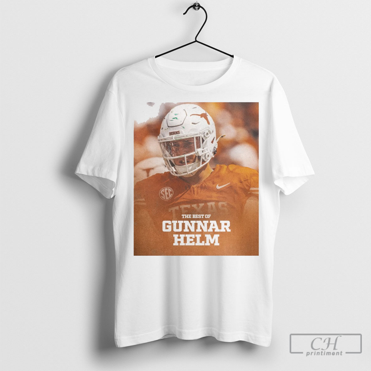 Official Texas Longhorns Football Gunnar Helm The Best Of Gunnar Helm Poster T Shirt