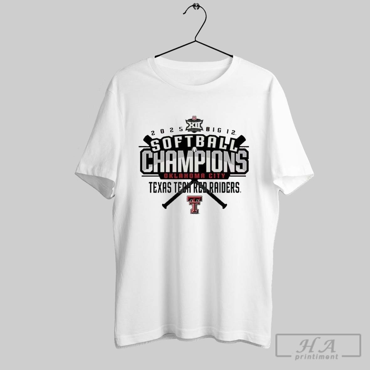 Official Texas Tech Red Raiders Big 12 Softball Conference Tournament Champions Locker Room 2025 T Shirt